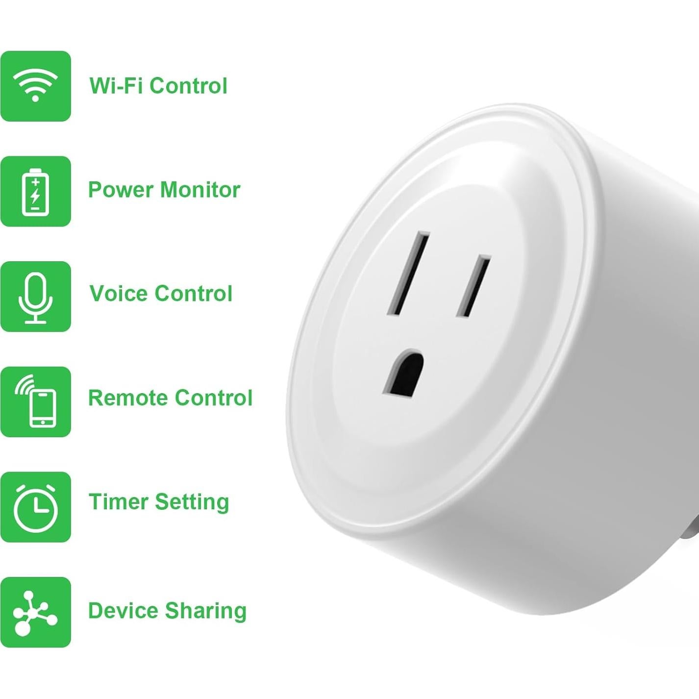 Enchufe Inteligente Filotimo WiFi 4 Salidas Control Remoto