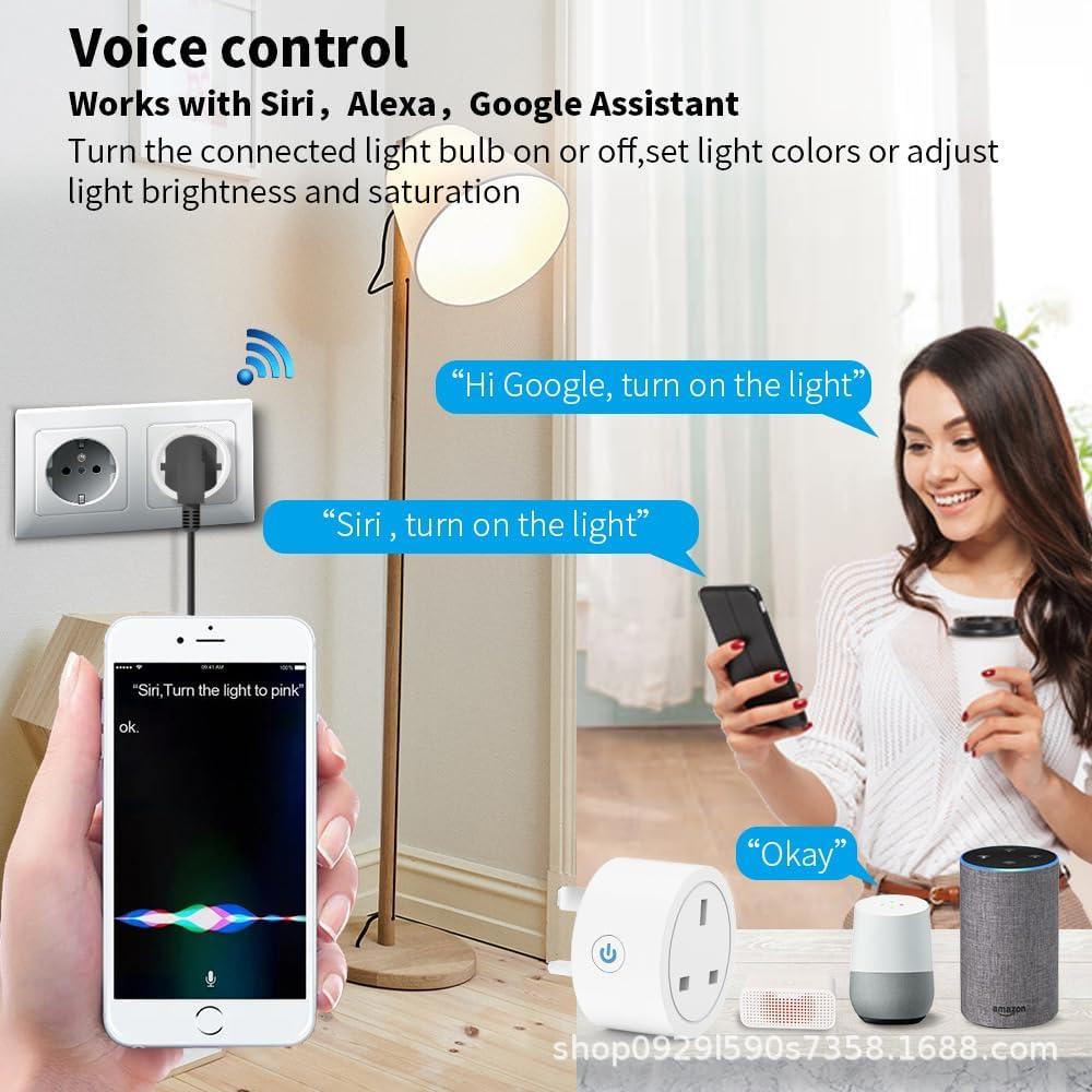 Enchufe Inteligente Homekit ngnsky 16A Control Voz Siri