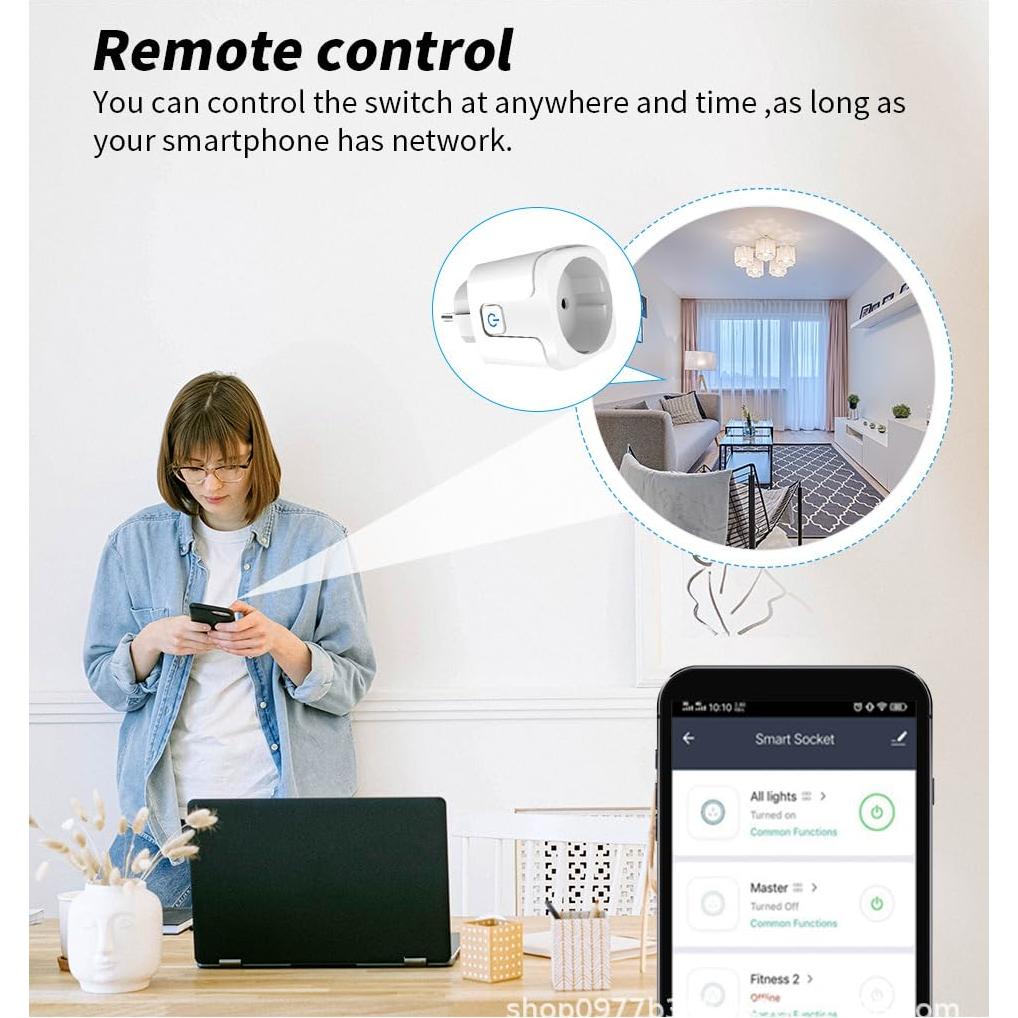 Enchufe Inteligente Homekit ngnsky 16A Control Voz Siri