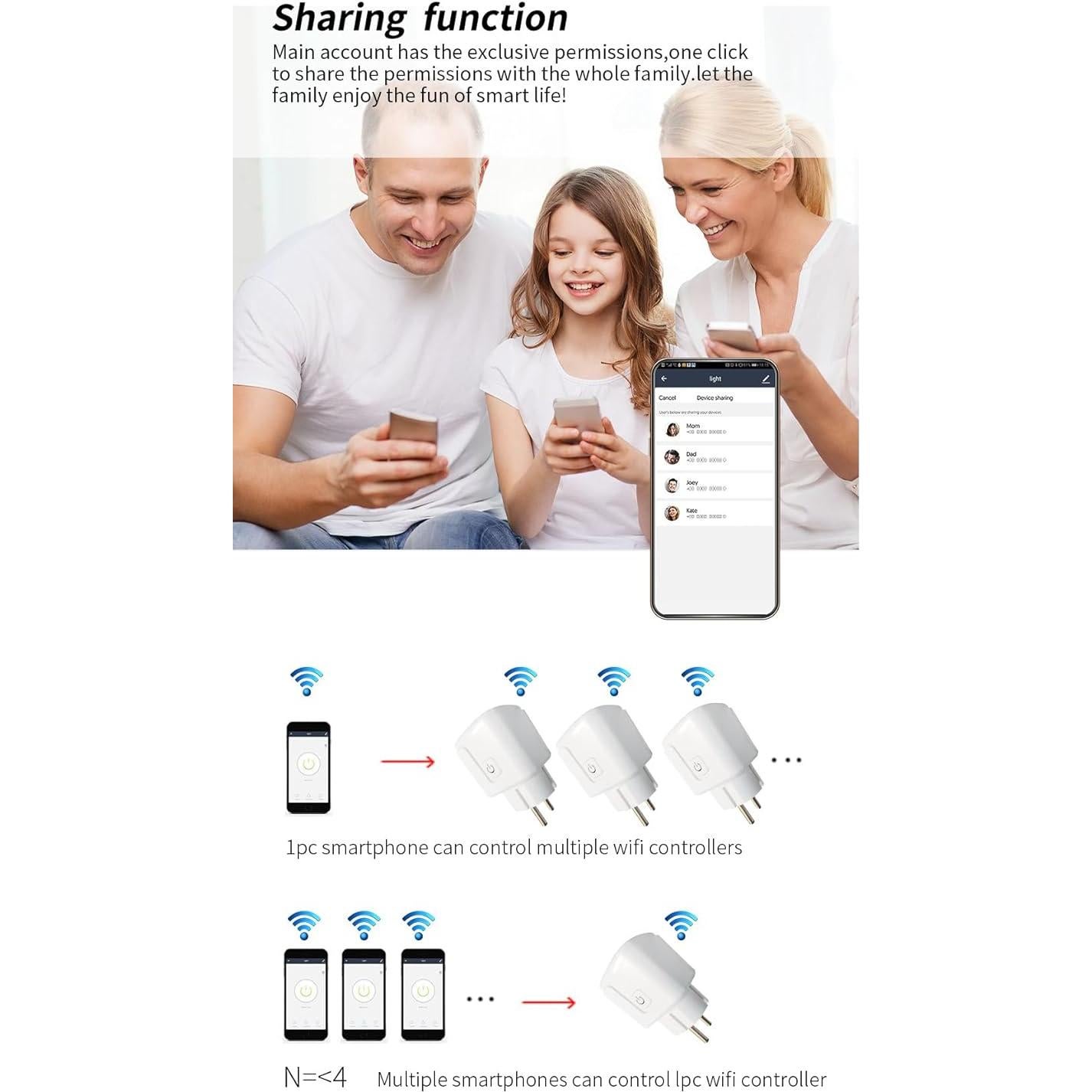 Enchufe Inteligente Homekit ngnsky 16A Control Voz Siri