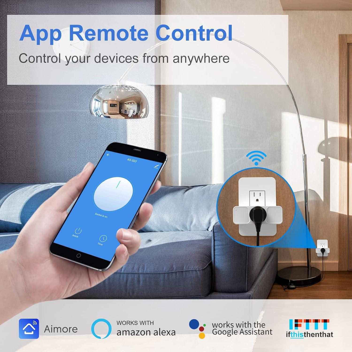 Enchufe Inteligente Milfra 2.4GHz WiFi Control por Voz