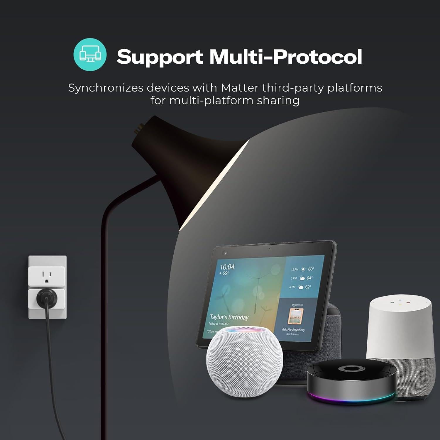 Enchufe Inteligente M3 ThirdReality Paquete de 4, 15A, WiFi