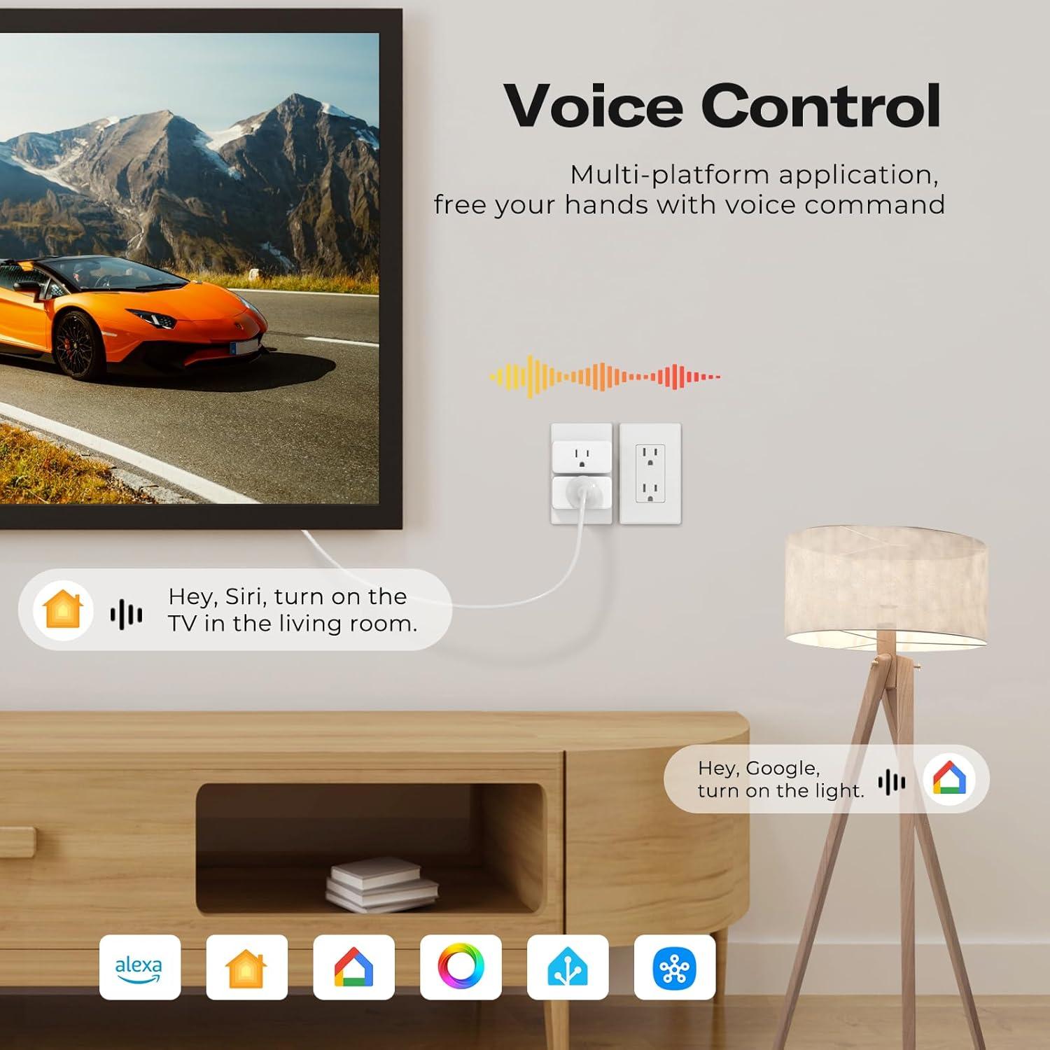 Enchufe Inteligente M3 ThirdReality Paquete de 4, 15A, WiFi