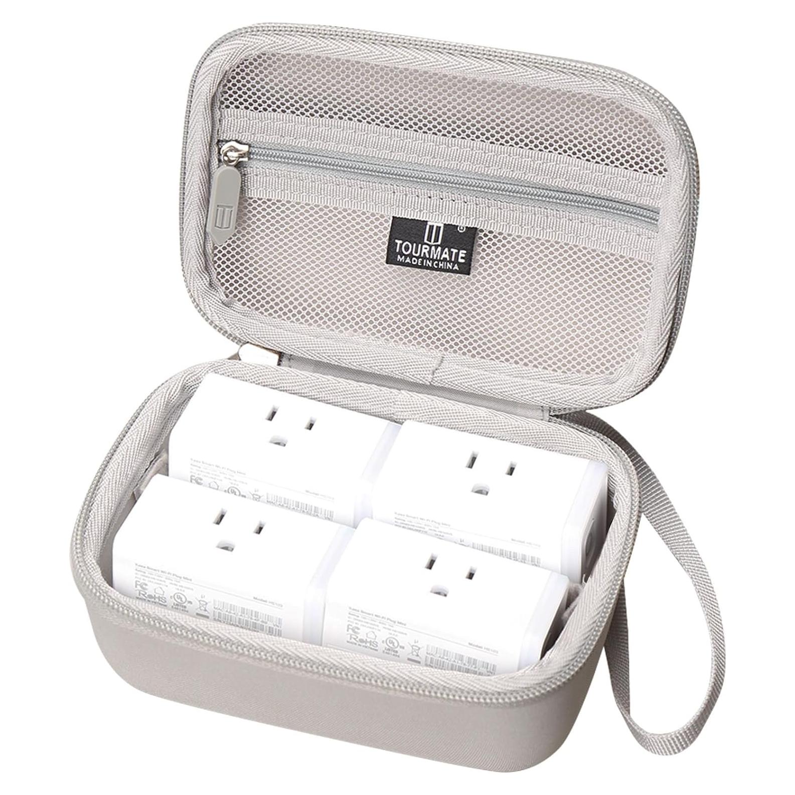 Funda Dura de Almacenamiento Tourmate para Enchufe Inteligente HS103P4