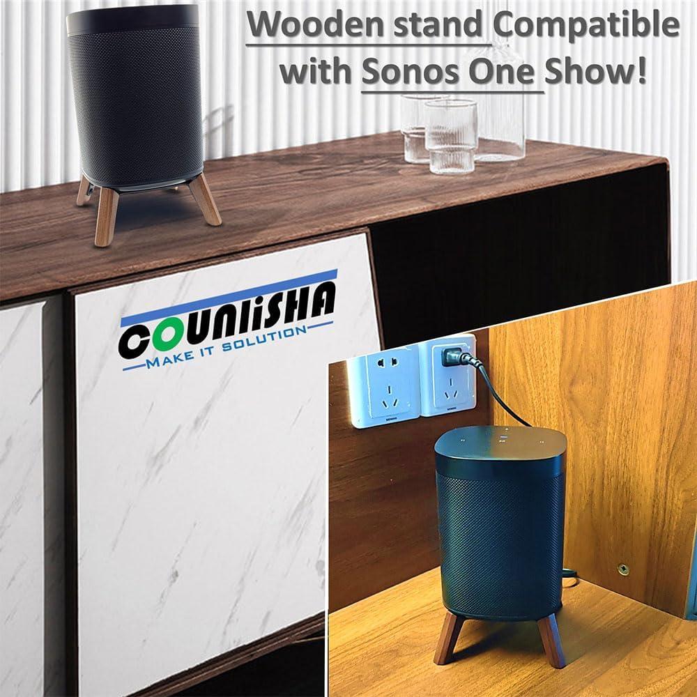 Soporte de Madera Real Yotommi para Sonos One Gen2 y Play:1