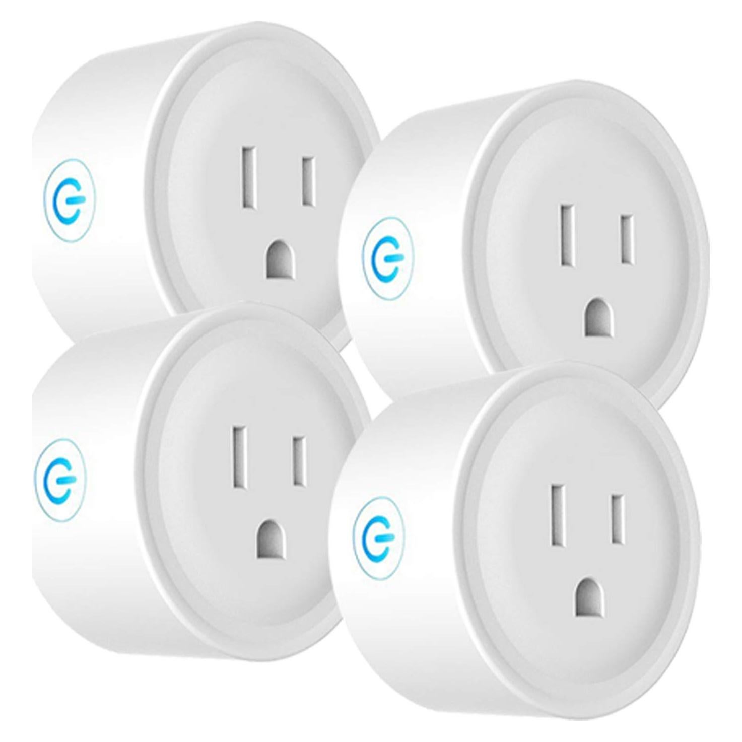 Enchufe Inteligente WiFi Deco Gear 4 Pack Compatible Alexa