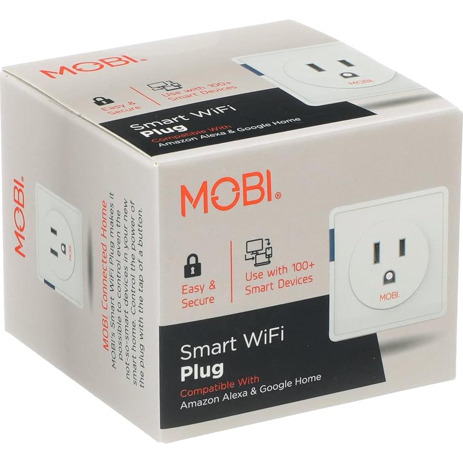 Enchufe Inteligente MOBI WiFi Mini, Compatible con Alexa y Google Home