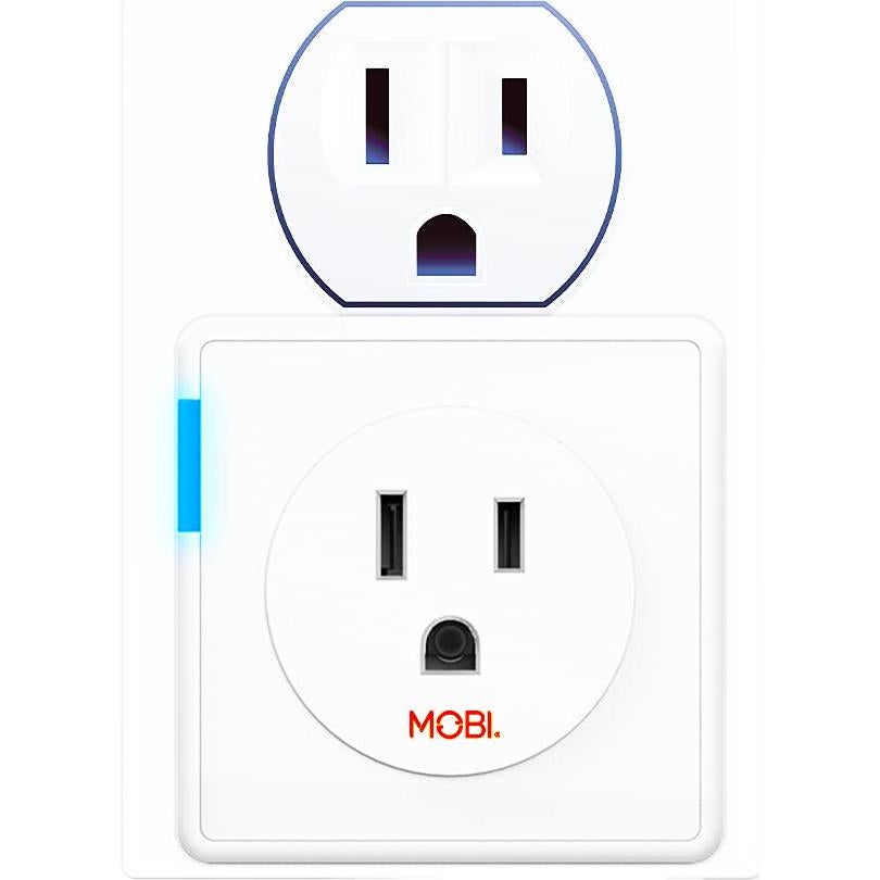 Enchufe Inteligente MOBI WiFi Mini, Compatible con Alexa y Google Home