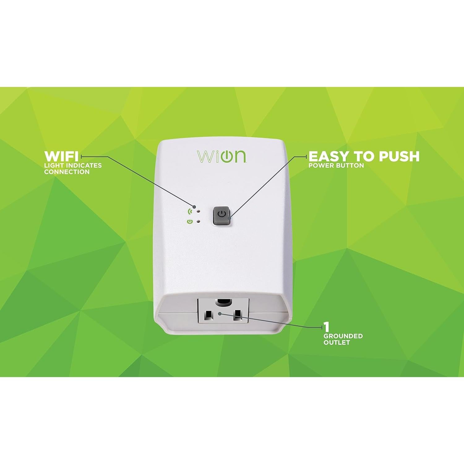 Enchufe WiFi Inteligente Woods WiOn 50050 Blanco 15A 1000W