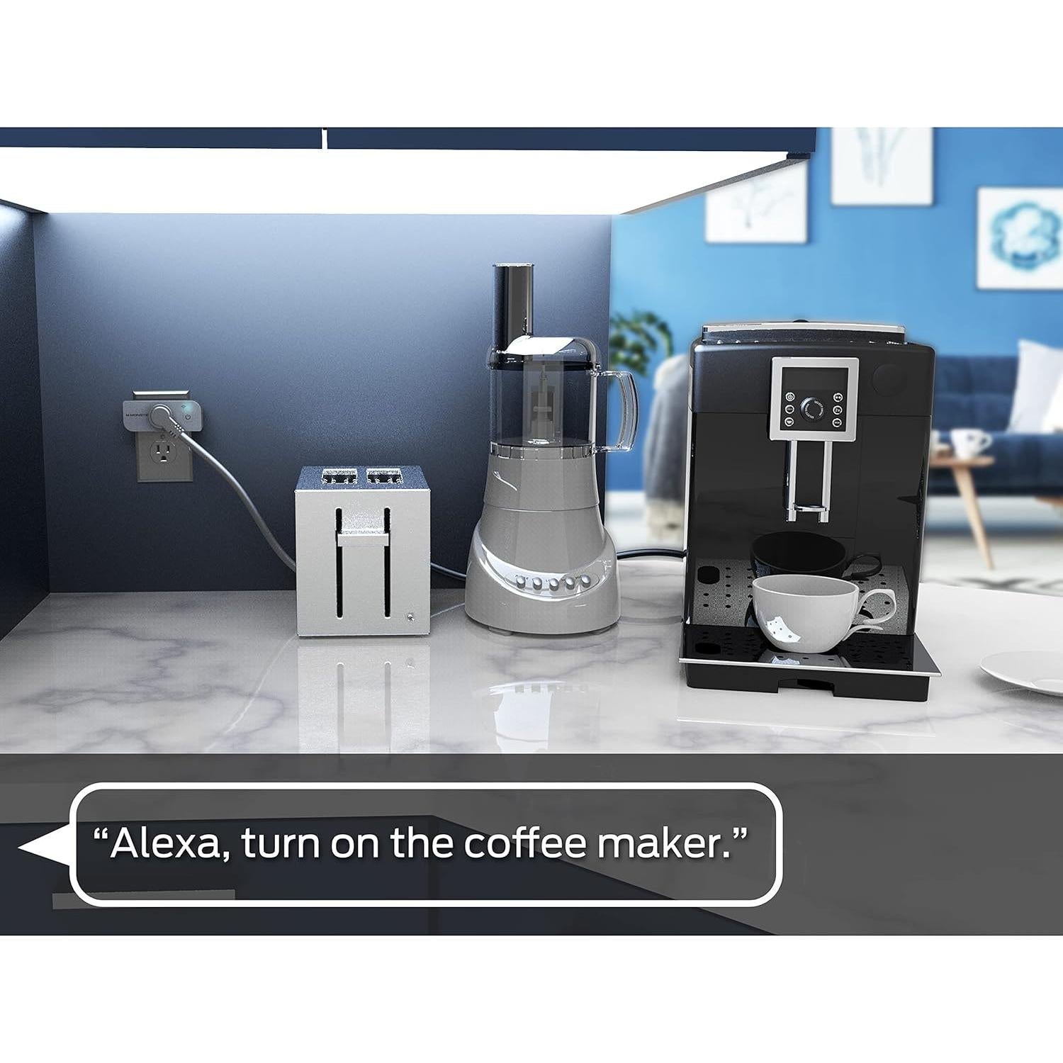 Enchufe Inteligente Monster MSPLUG WiFi Control por Voz