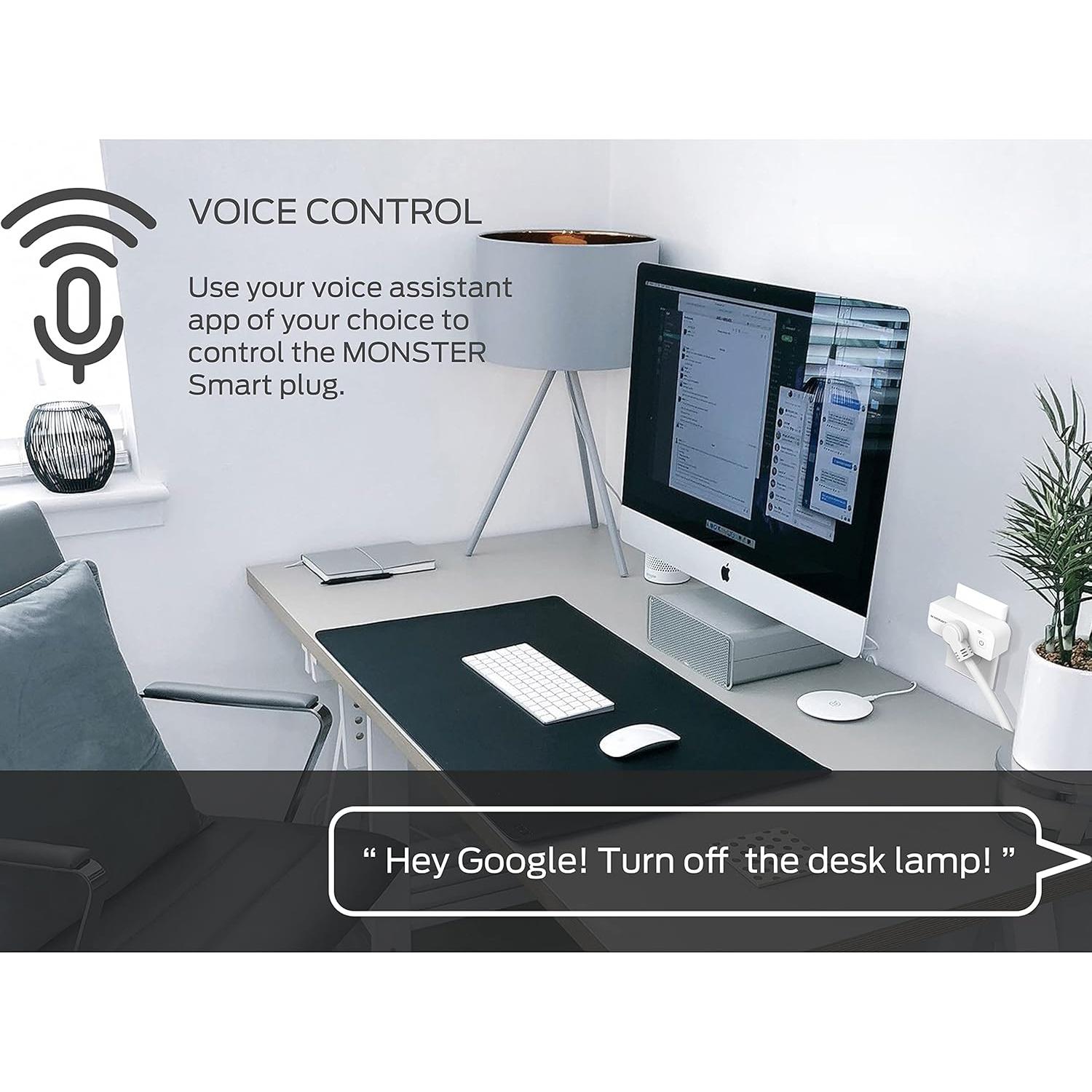 Enchufe Inteligente Monster MSPLUG WiFi Control por Voz