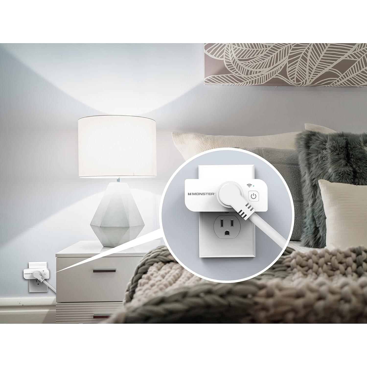 Enchufe Inteligente Monster MSPLUG WiFi Control por Voz