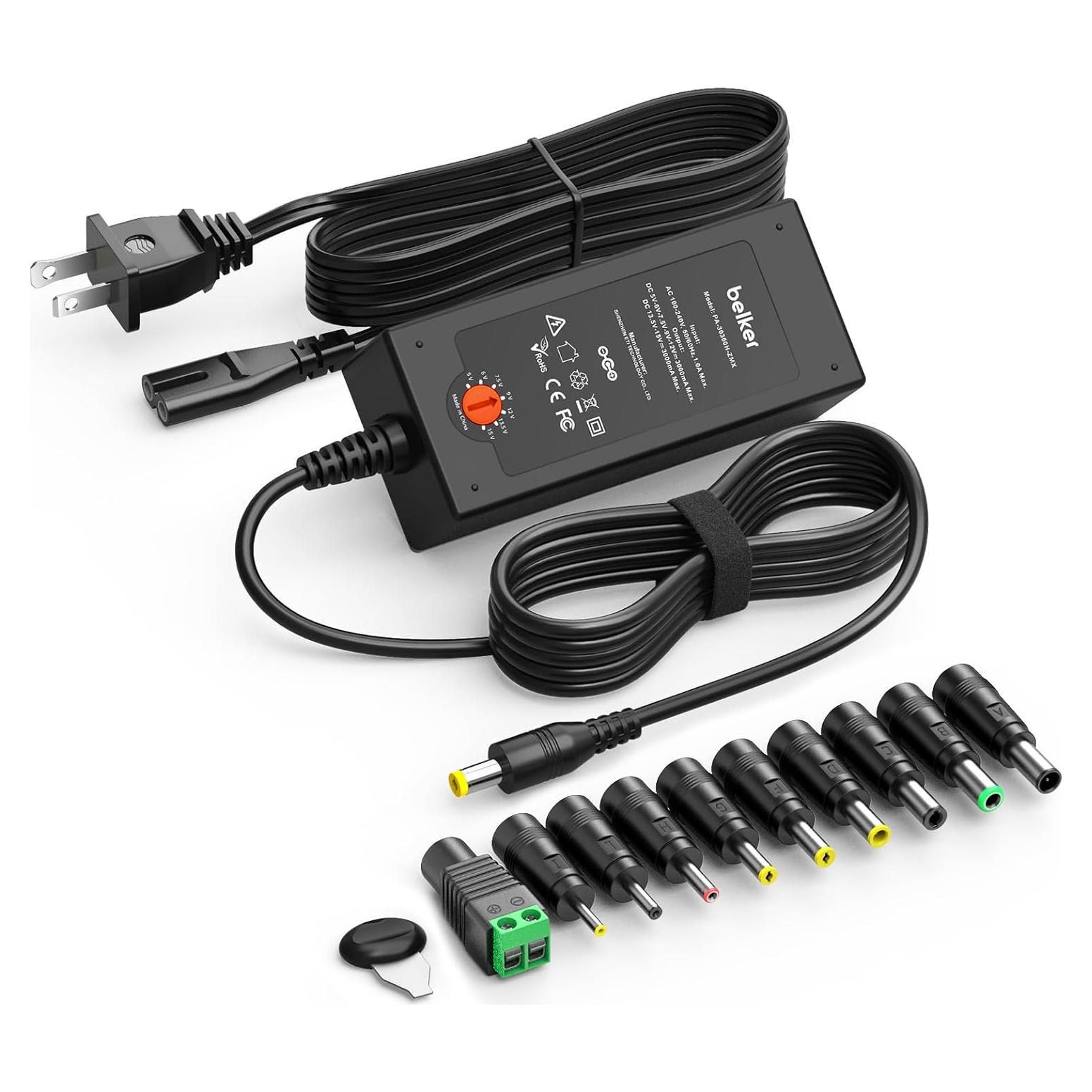 Adaptador AC DC 45W Belker Universal 5V a 15V 3A