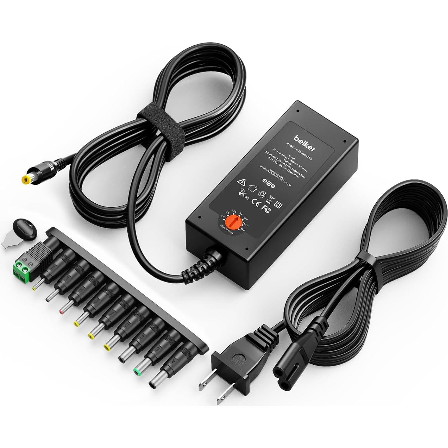 Adaptador AC DC 45W Belker Universal 5V a 15V 3A