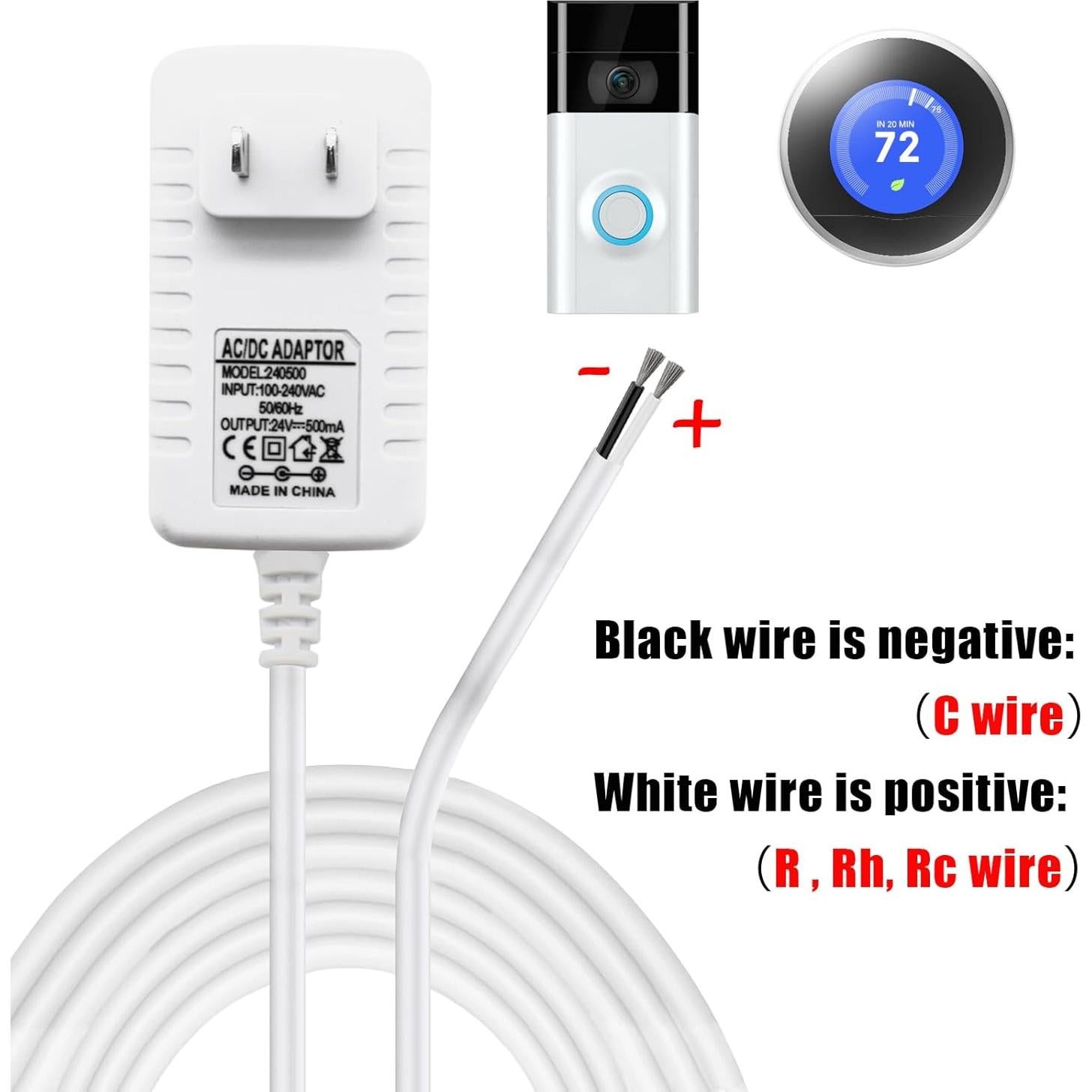 Adaptador C Wire PDEEY para Timbrés Ring y Nest 7.92 m