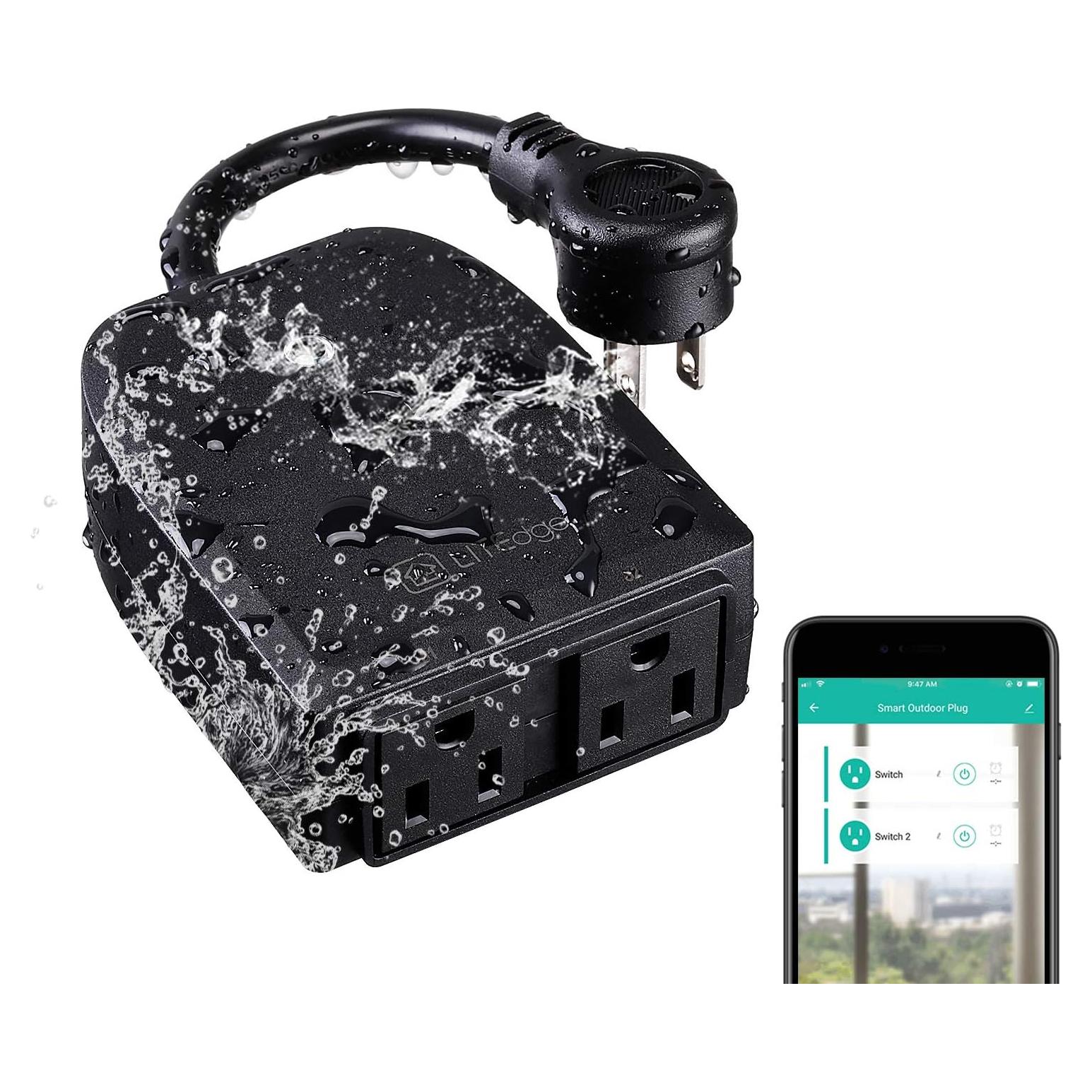 Enchufe Inteligente Exterior TORCHSTAR 2-en-1 WiFi IP44