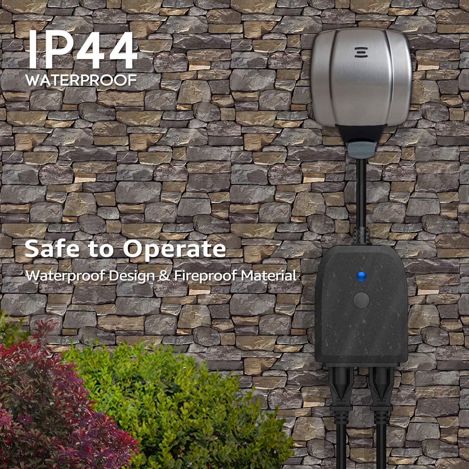 Enchufe Inteligente Exterior TORCHSTAR 2-en-1 WiFi IP44