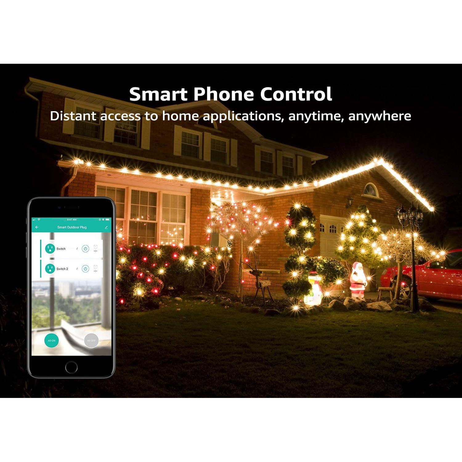 Enchufe Inteligente Exterior TORCHSTAR 2-en-1 WiFi IP44