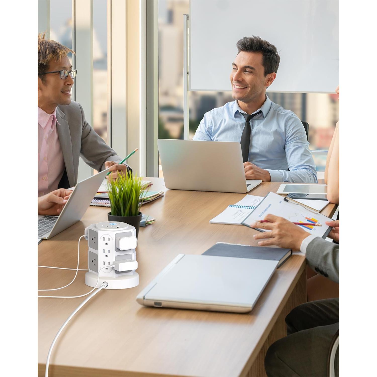 Protector de Sobretensión TROND Tower 14 Salidas 6 Pies USB-C