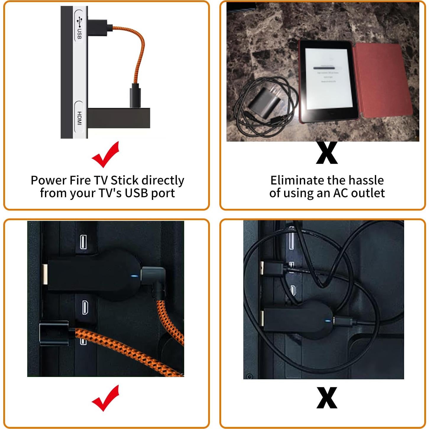 Adaptador de Corriente USB para Fire Stick Beyork 20cm