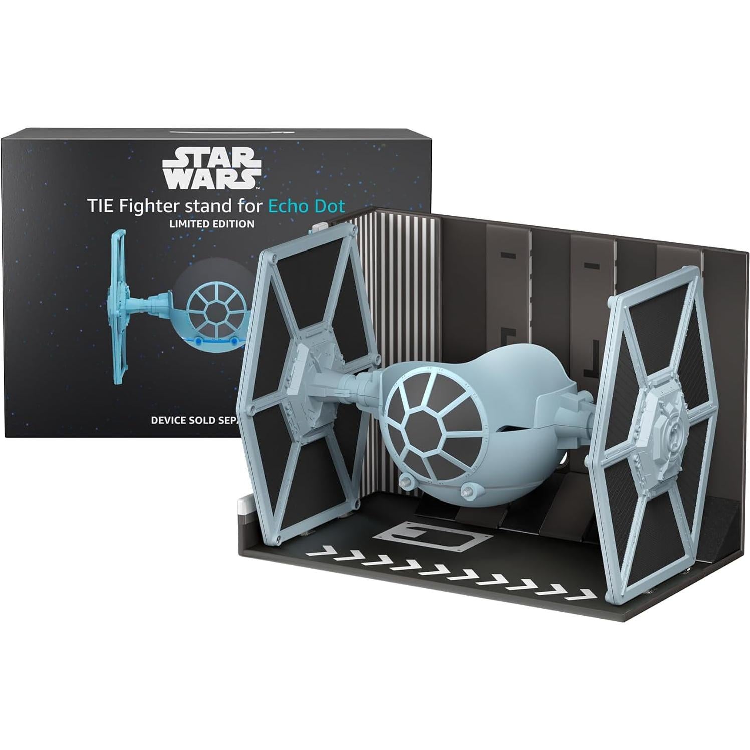 STAR WARS Echo Dot Bundle: Includes Echo Dot (5th Gen, 2022 release) | Charcoal and Limited Edition STAR WARS TIE Fighter Stand