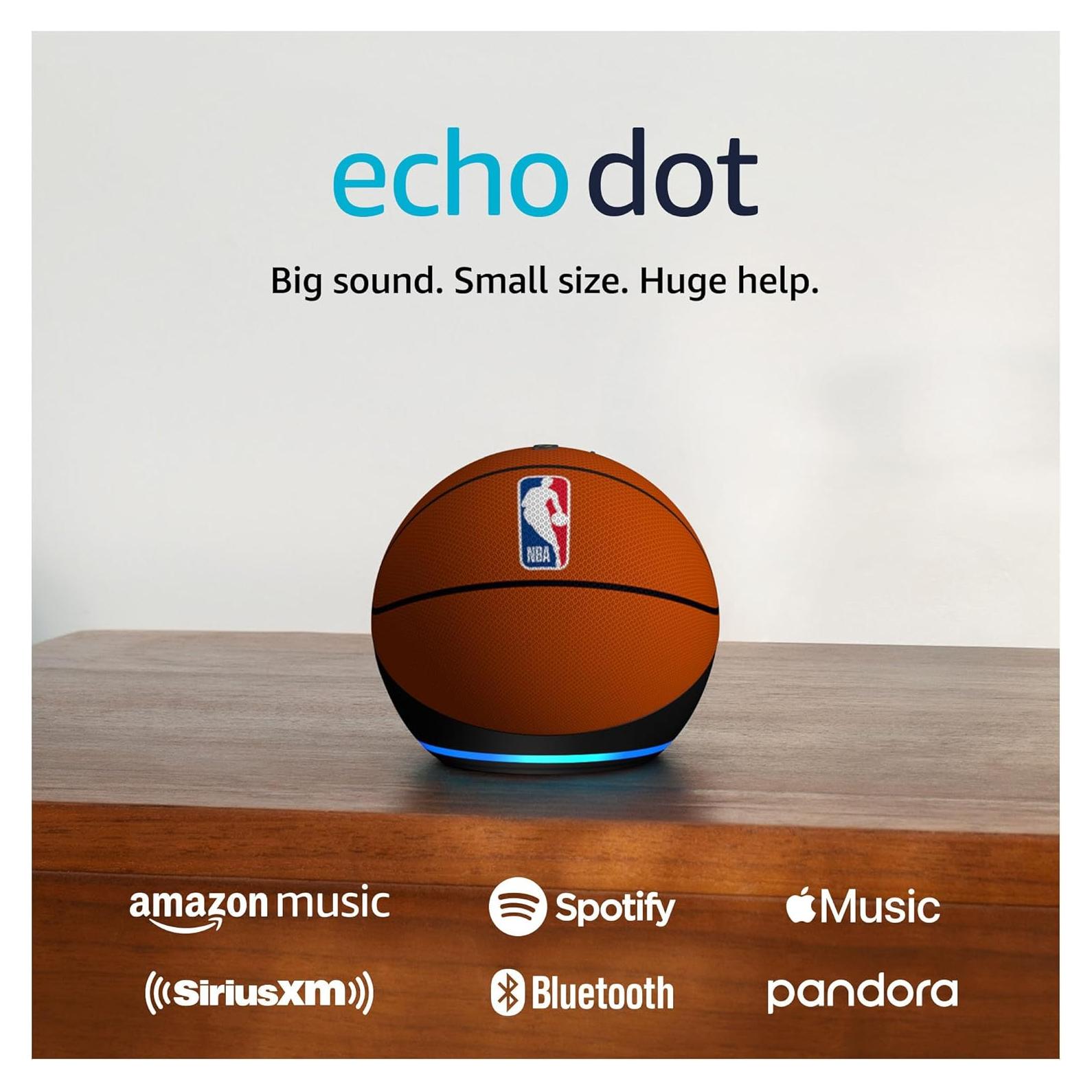 Echo Dot (newest model) | Officially Licensed NBA Limited-Edition