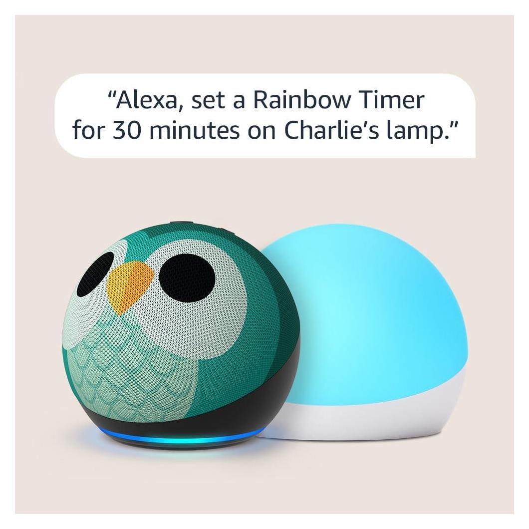 Echo Dot (5th Gen) Kids Owl with Echo Glow