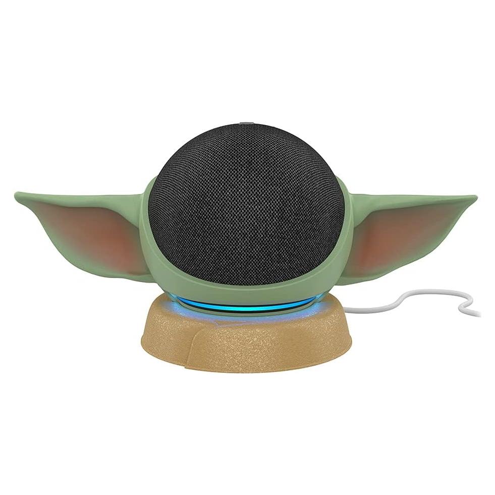Echo Dot Bundle: Includes Echo Dot (5th Gen, 2022 release) | Charcoal & the Made for Amazon Mandalorian Baby Grogu Stand