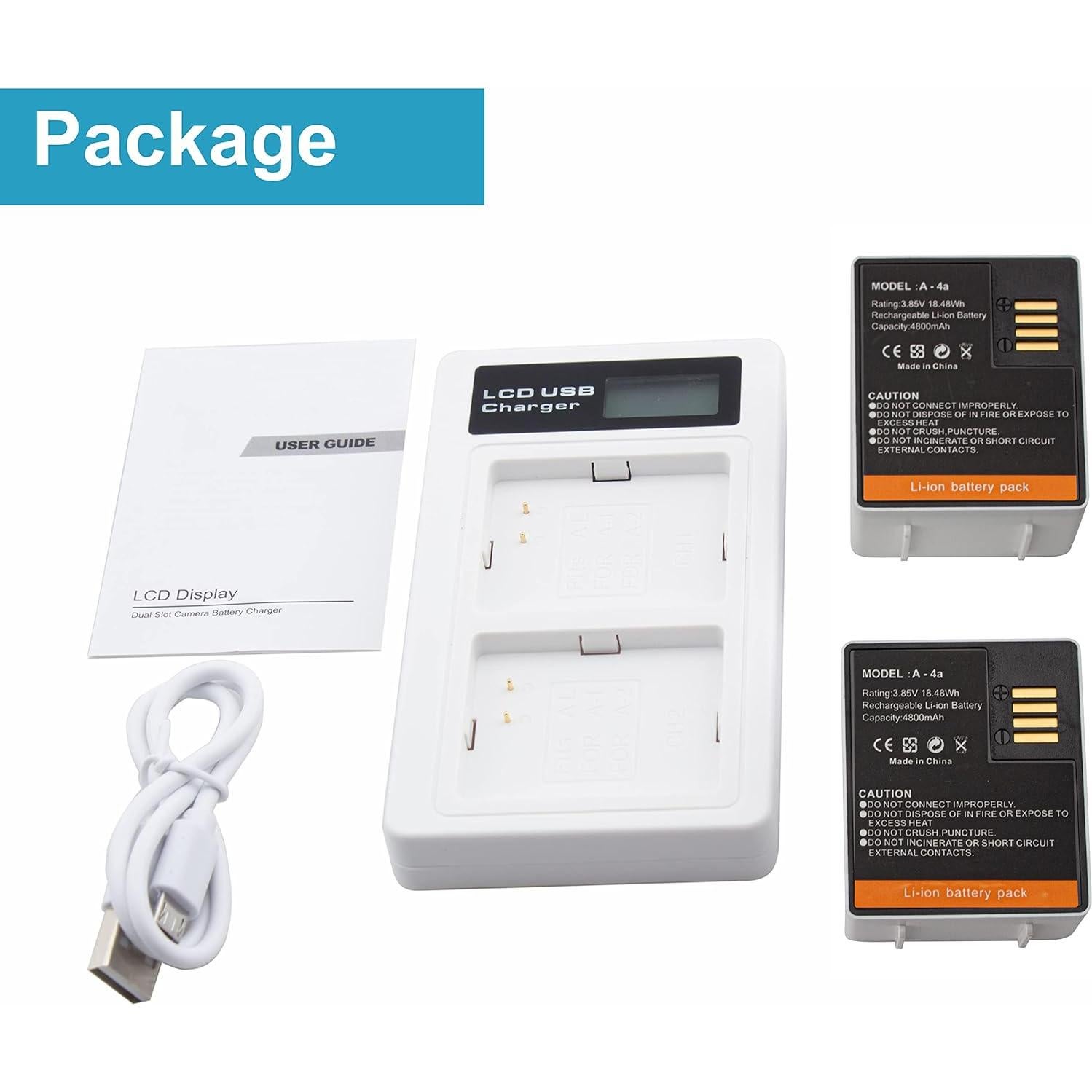 Paquete de 2 Baterías Recargables GELINTO para Arlo Pro 3/4/5s/Ultra