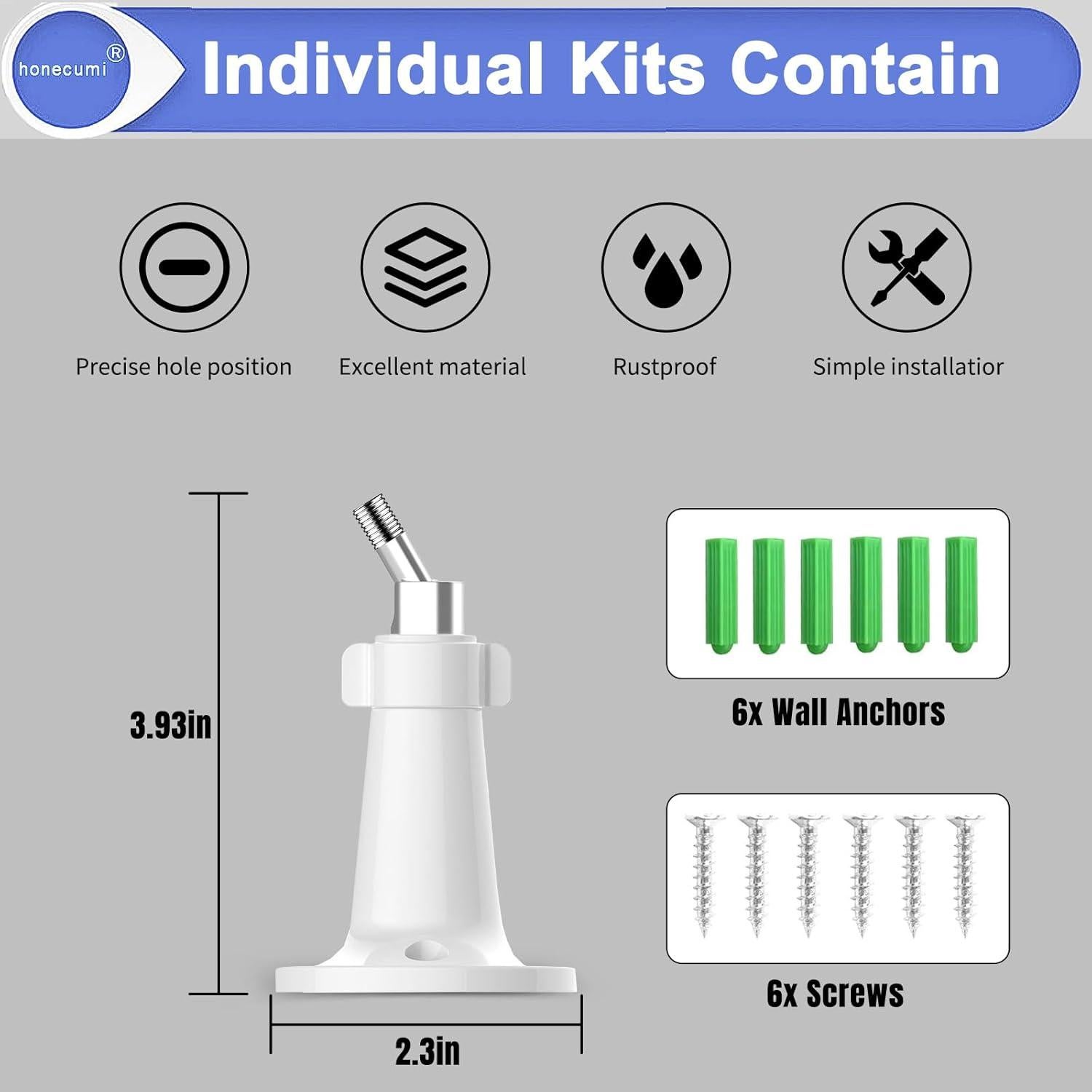 Soporte Arlocam honecumi 2-pack para cámaras Arlo ajustable