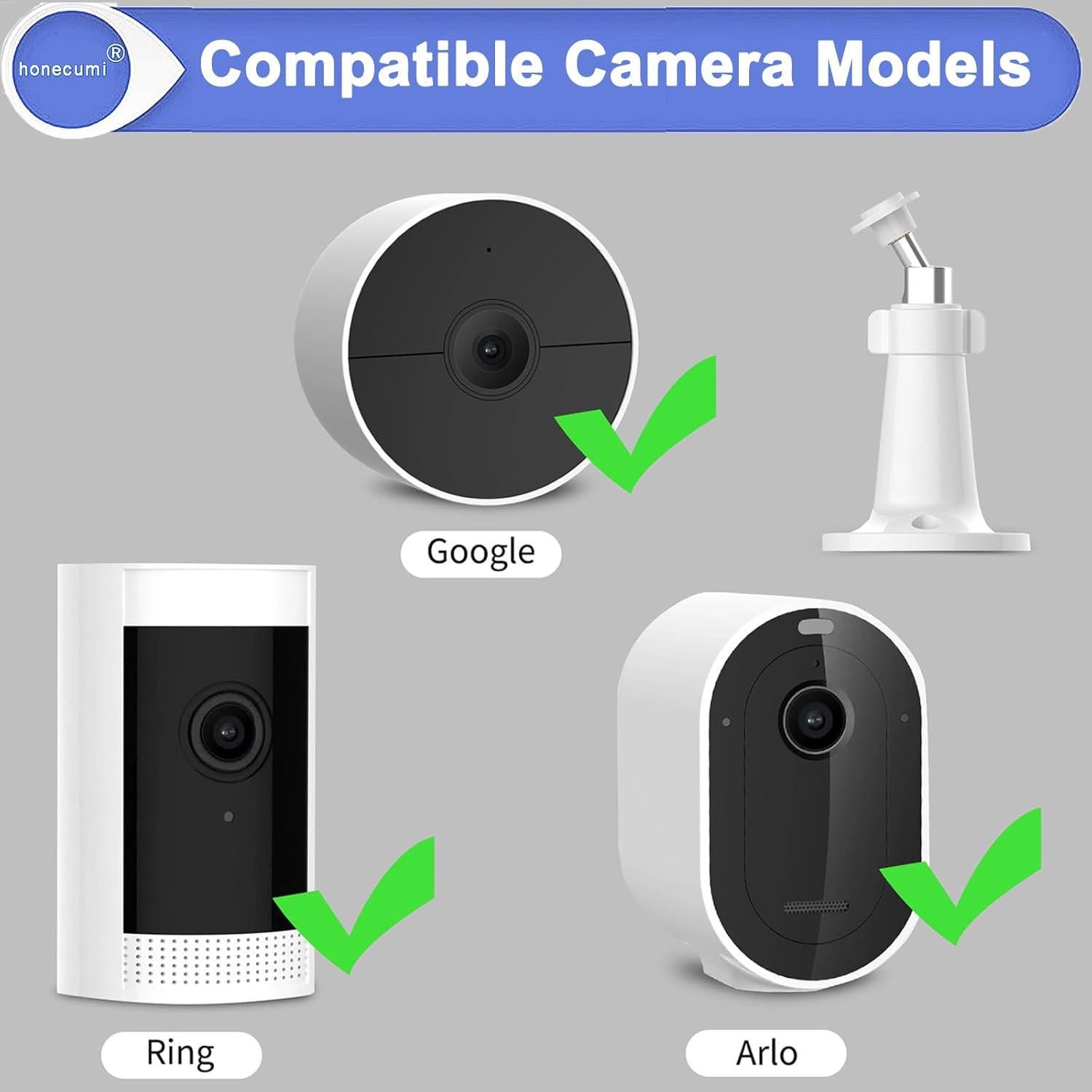 Soporte Arlocam honecumi 2-pack para cámaras Arlo ajustable