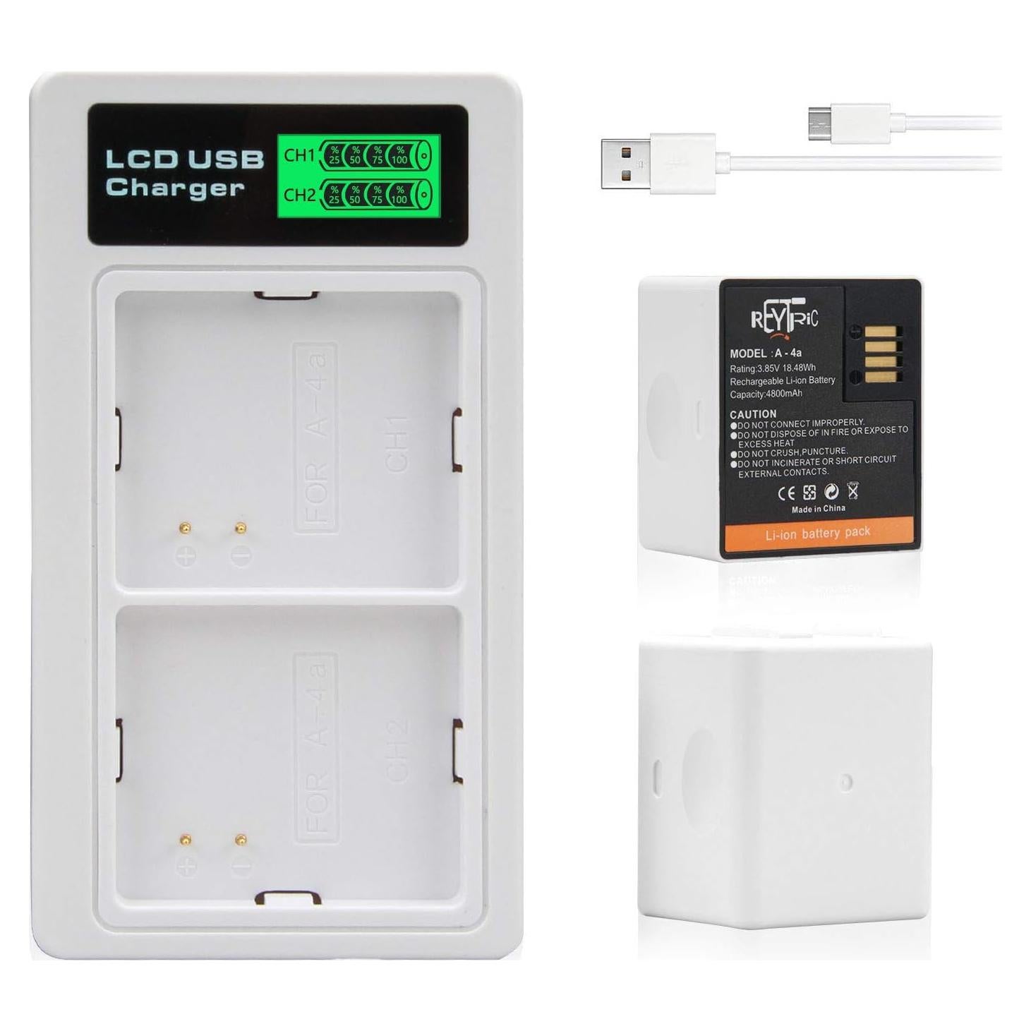 Paquete de 2 Baterías A-4a para Cámaras Arlo Pro 3/4/5S 2K