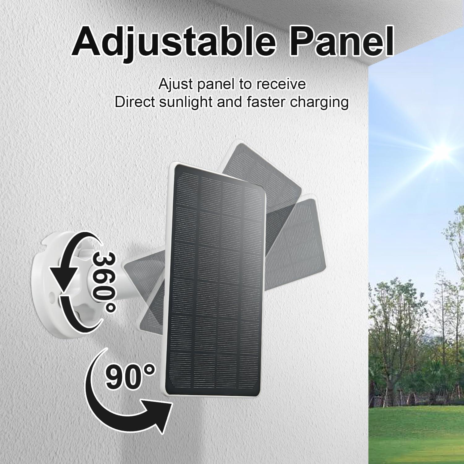 Cargador Solar GENDOING 3 Piezas para Cámara Arlo 5W 5V