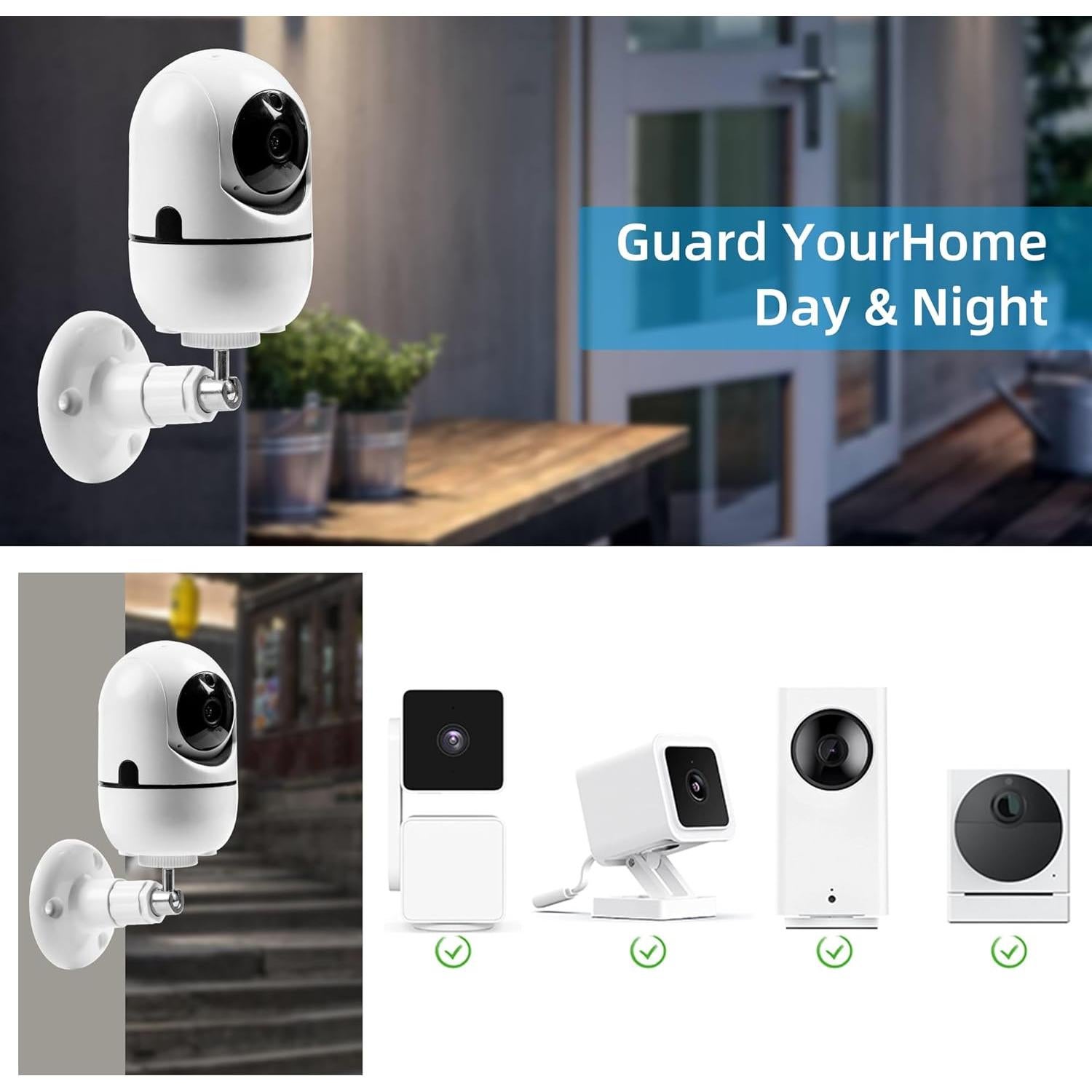 Soporte de Pared de Seguridad NVRTTRR para Cámaras Arlo - 4 Paquetes