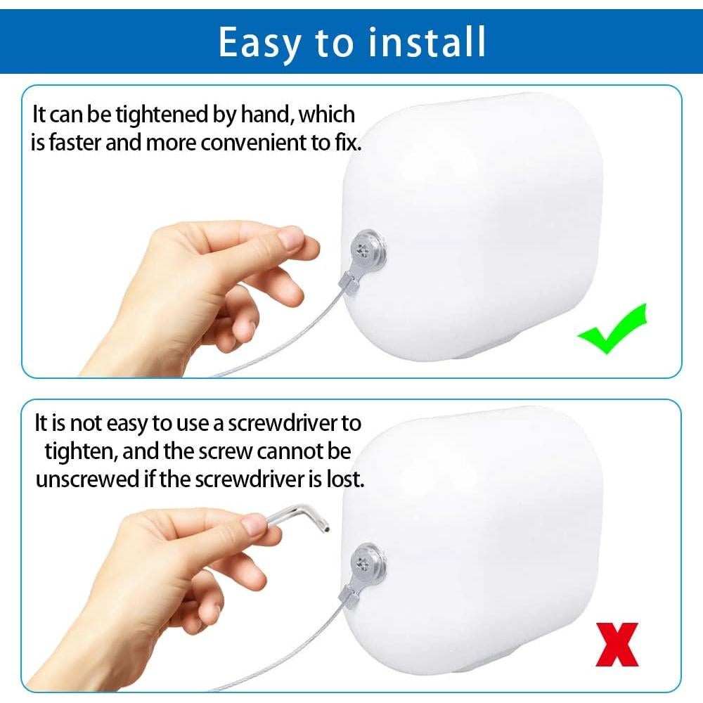 Cadena de Seguridad Anti-Caída VVHOOY para Cámaras Exteriores