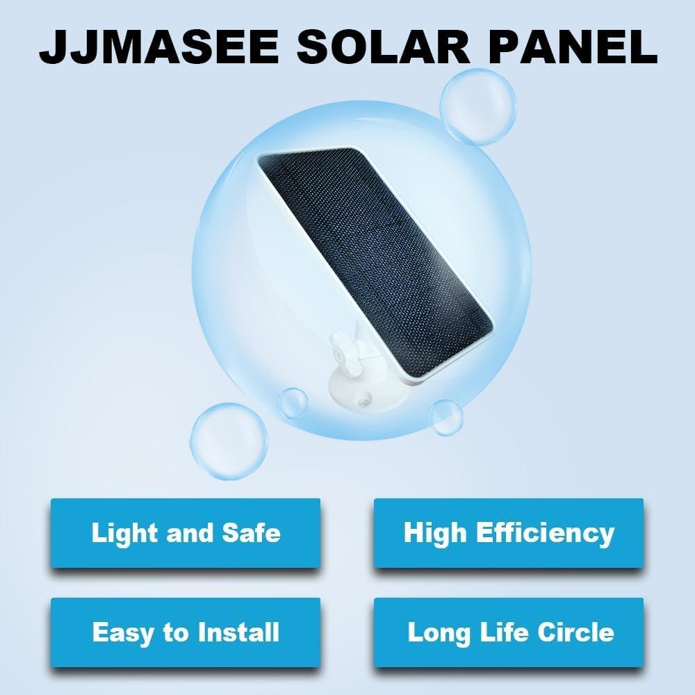 Cargador Solar JJMASEE para Arlo Essential 2K y EufyCam - 3 Pack