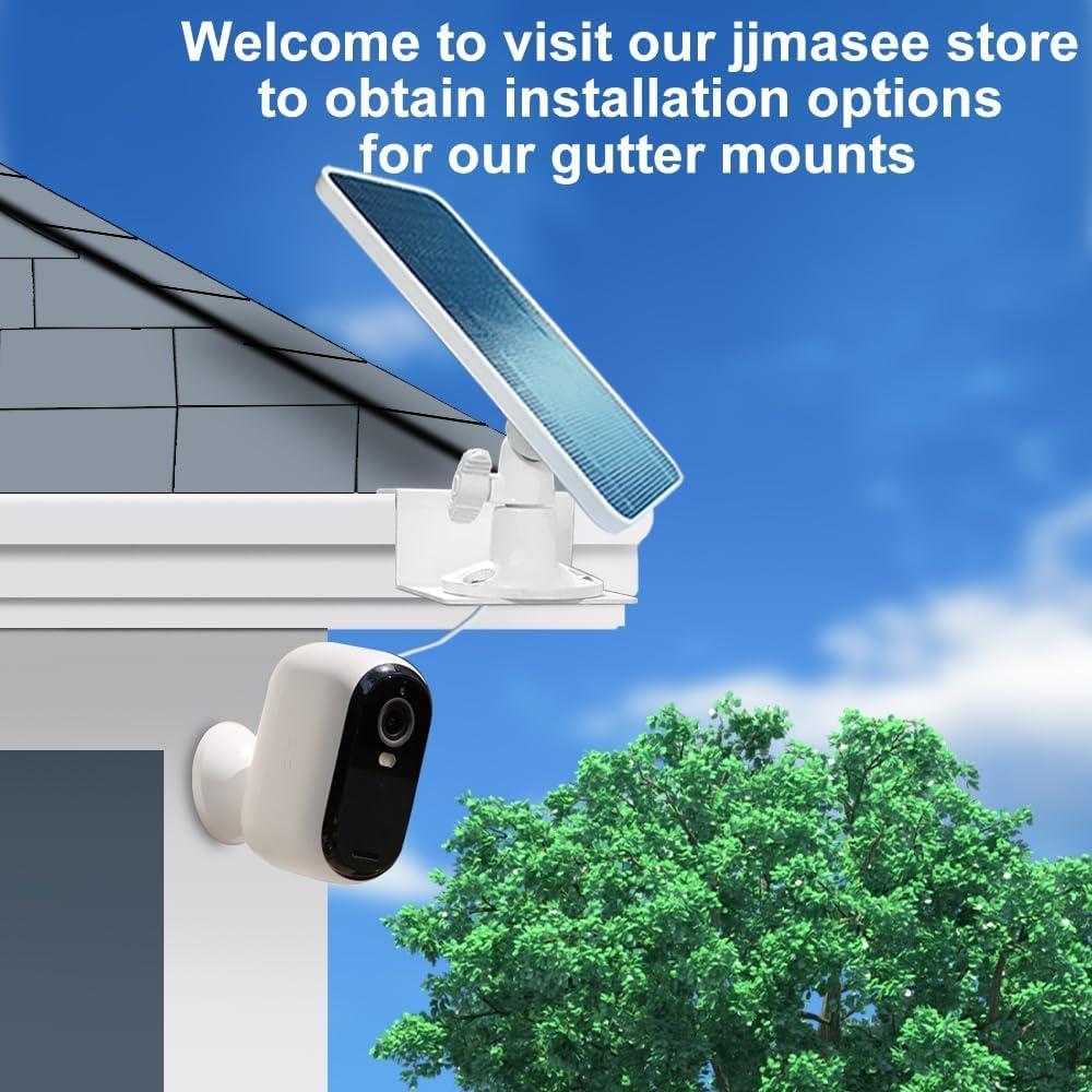 Cargador Solar JJMASEE para Arlo Essential 2K y EufyCam - 3 Pack