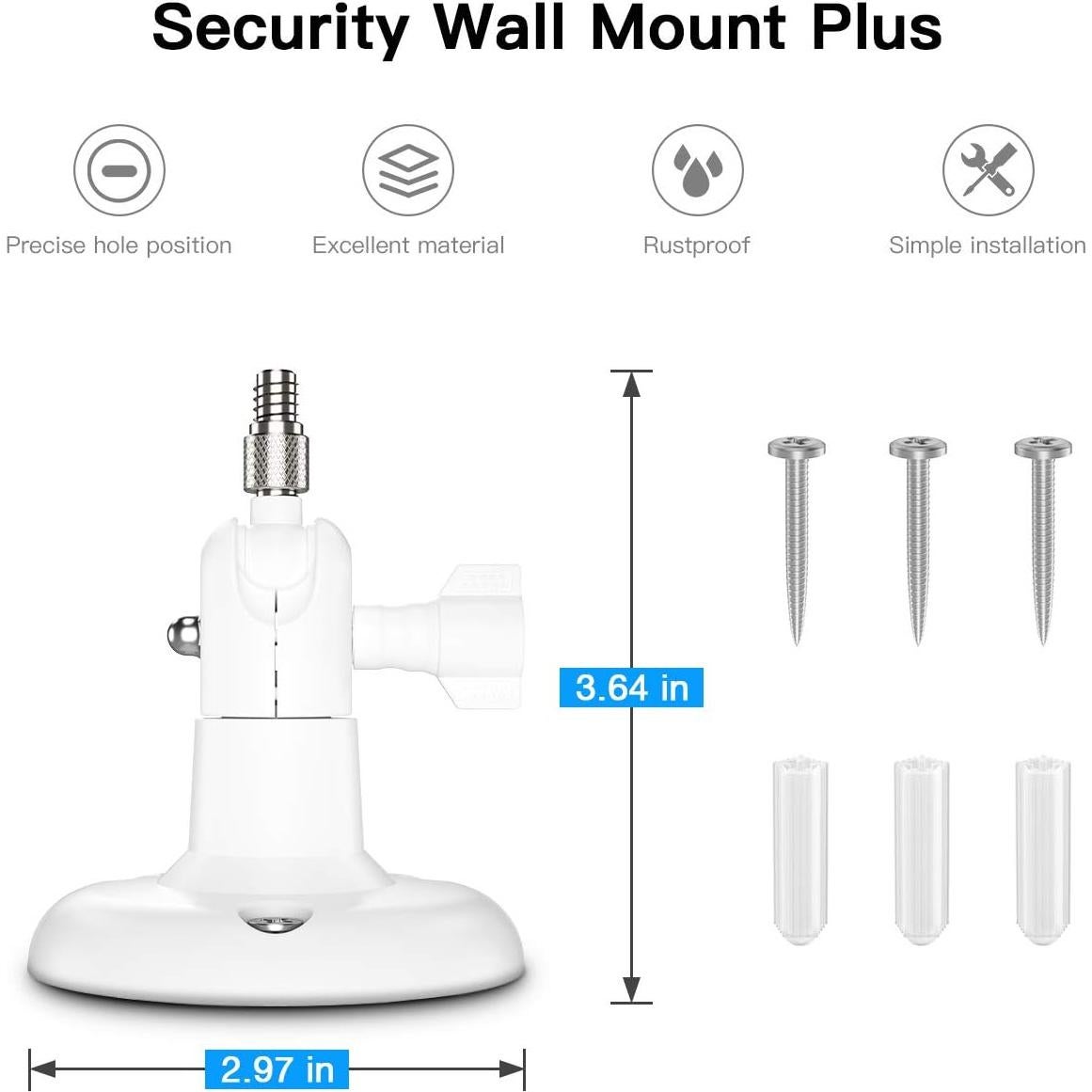 Soporte de Pared Ajustable HOLACA para Cámaras Arlo - Blanco