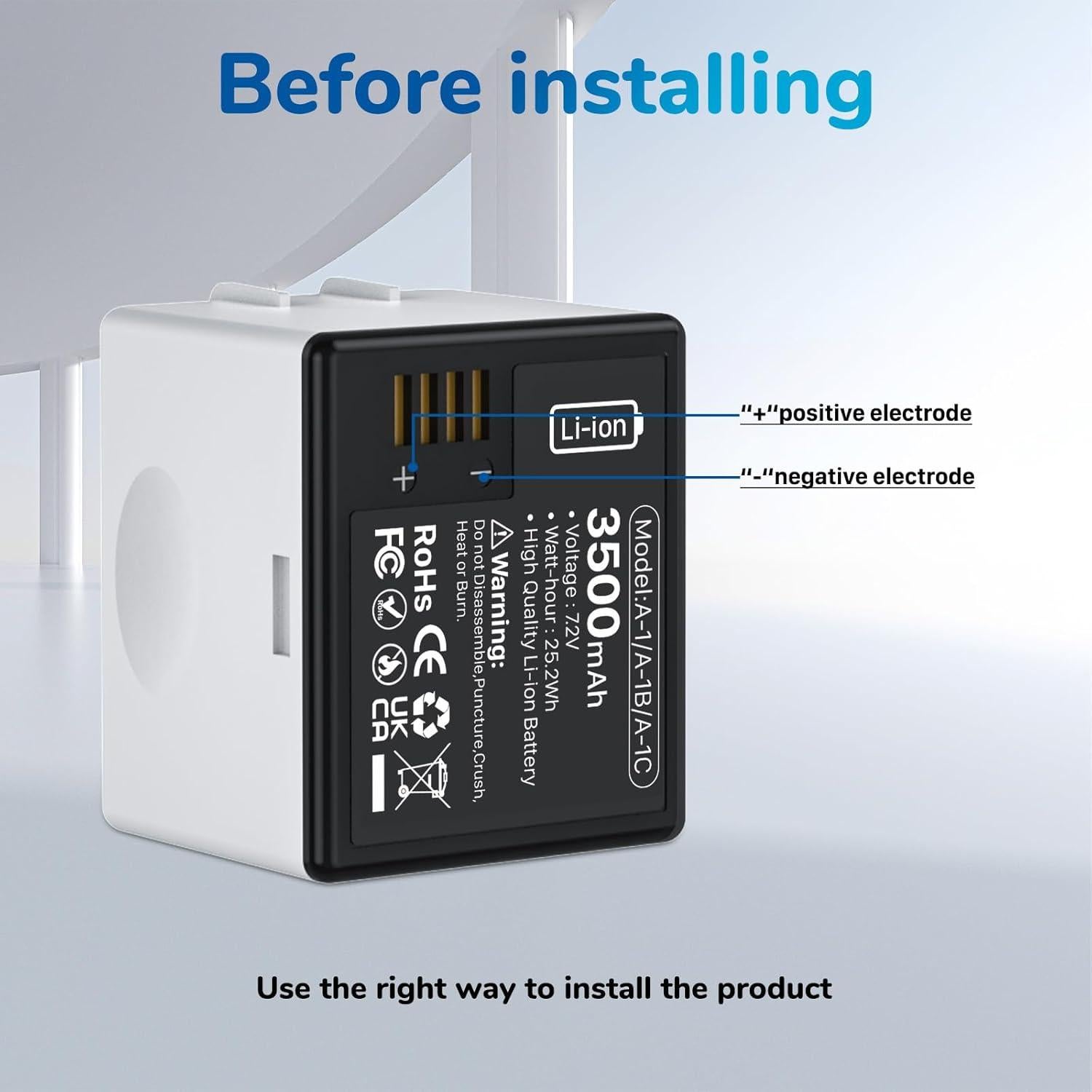 Batería de Reemplazo Arlo Pro 3500mAh con Cargador USB-C