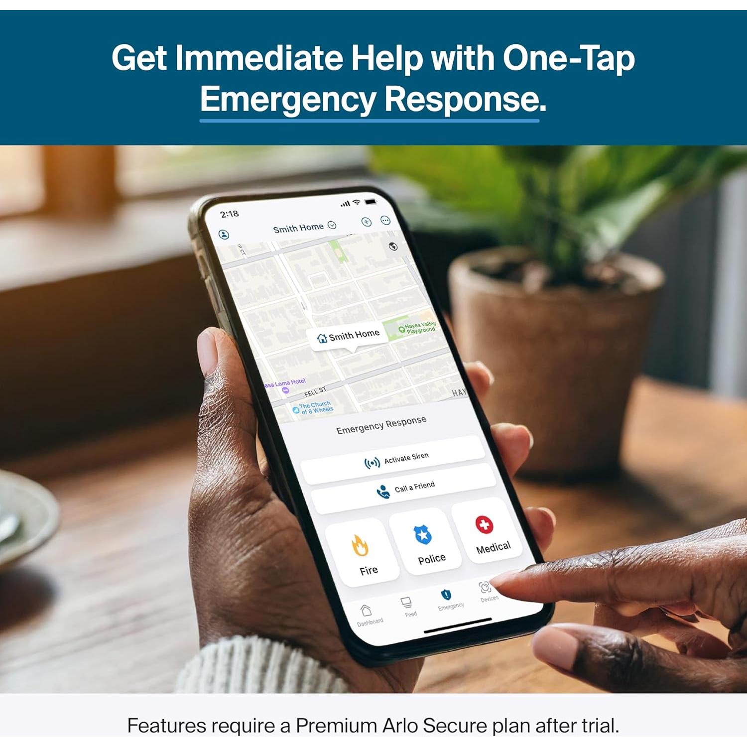 Cámara de Seguridad Arlo Pro 2K HDR - 4 Cámaras, Batería, 160°