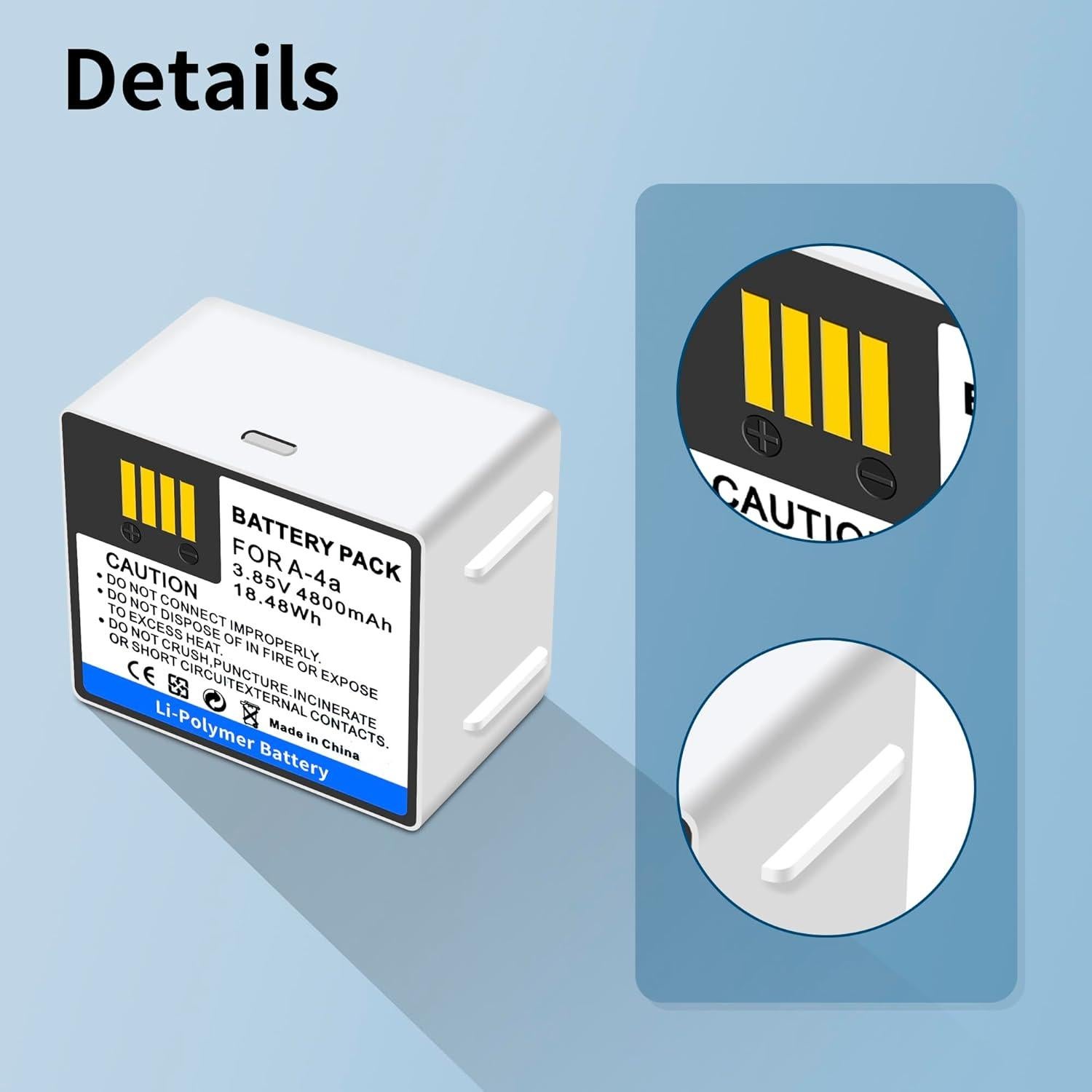 Cargadores Dual de Batería A-4A para Cámara Arlo Pro 3/4/Ultra