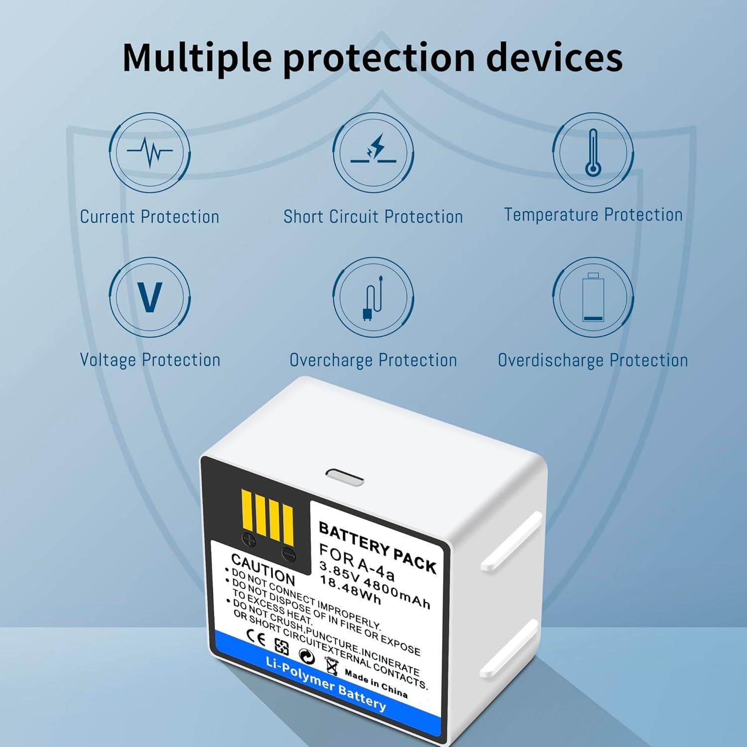 Cargadores Dual de Batería A-4A para Cámara Arlo Pro 3/4/Ultra