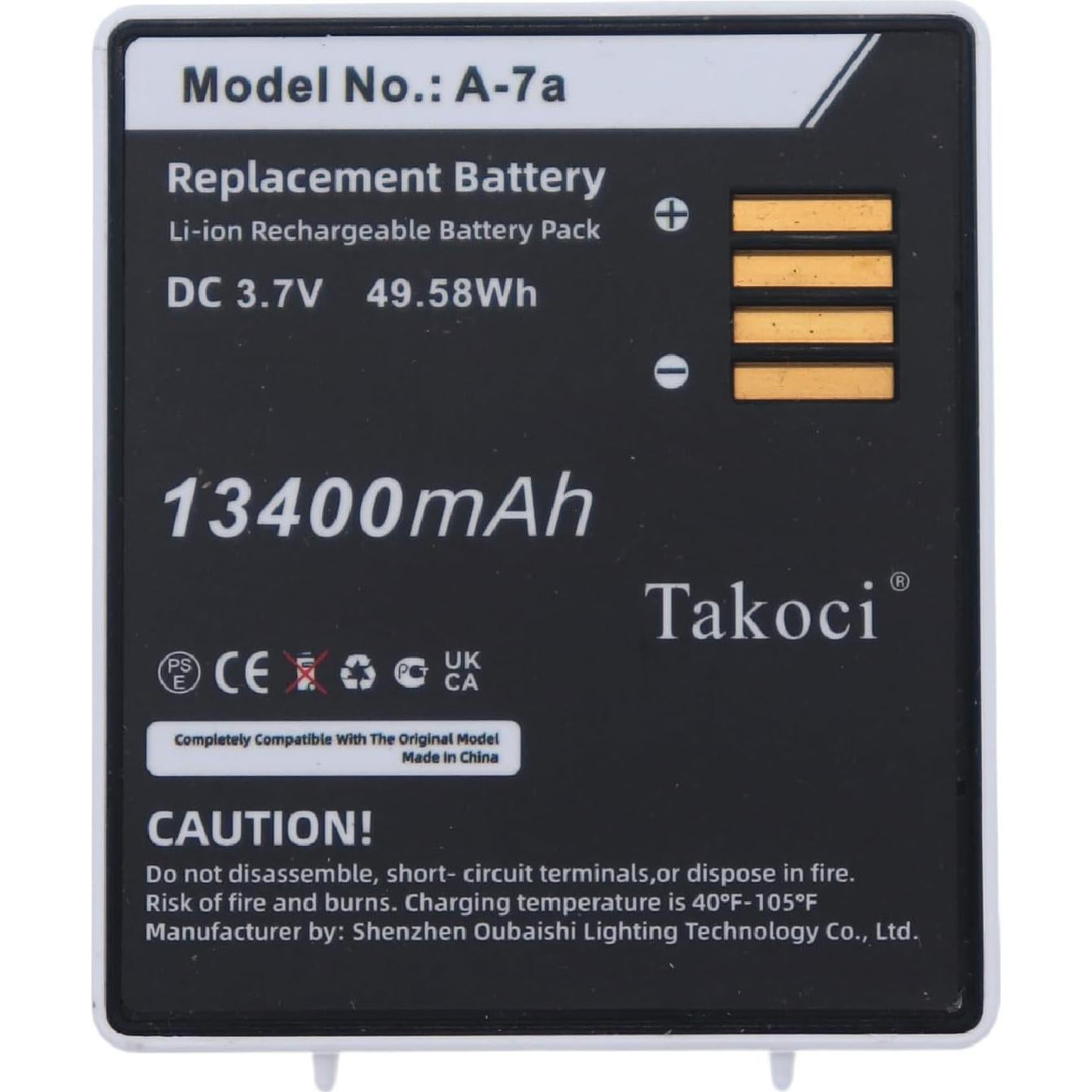 Batería de Reemplazo Arlo A-7a A-14 13400mAh Li-ion