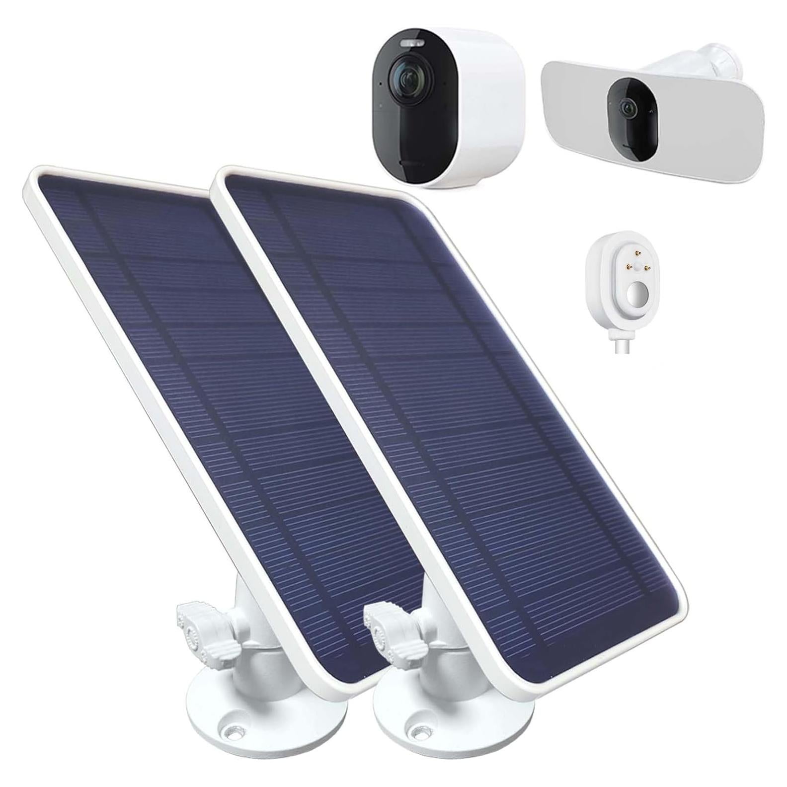 Cargador Solar DIANMU para Arlo Pro 5S 2K y Ultra 2 - 2 Paquete