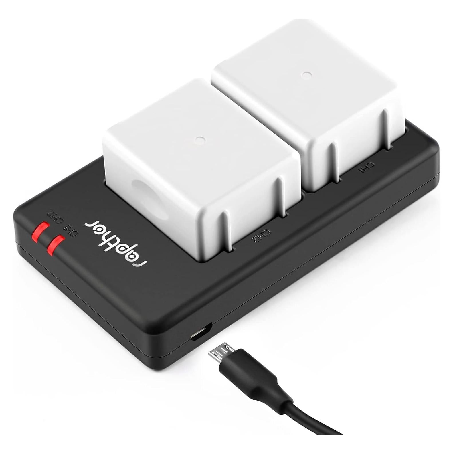 Baterías de Reemplazo Rapthor 4950mAh + Cargador Dual para Arlo