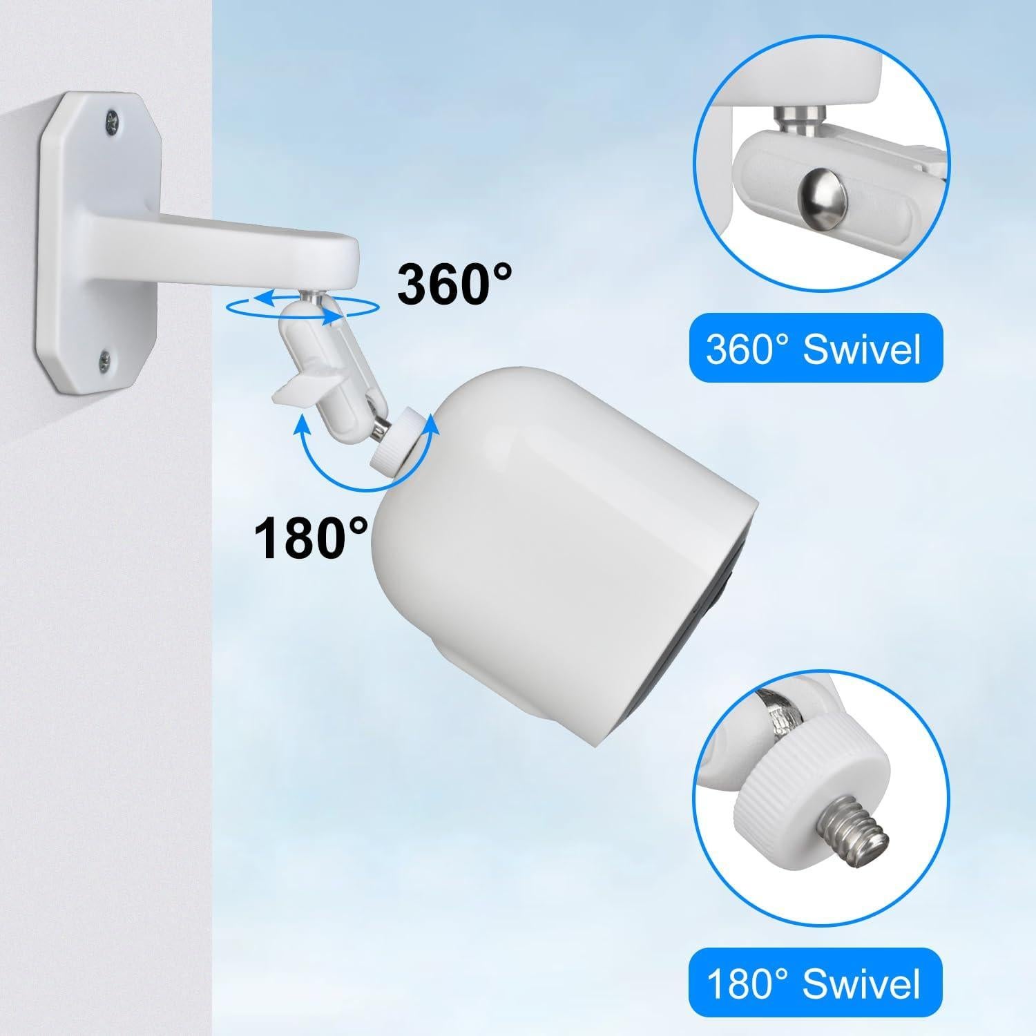 Soporte de Pared Ajustable StartVision para Cámaras Arlo - 2 Unidades