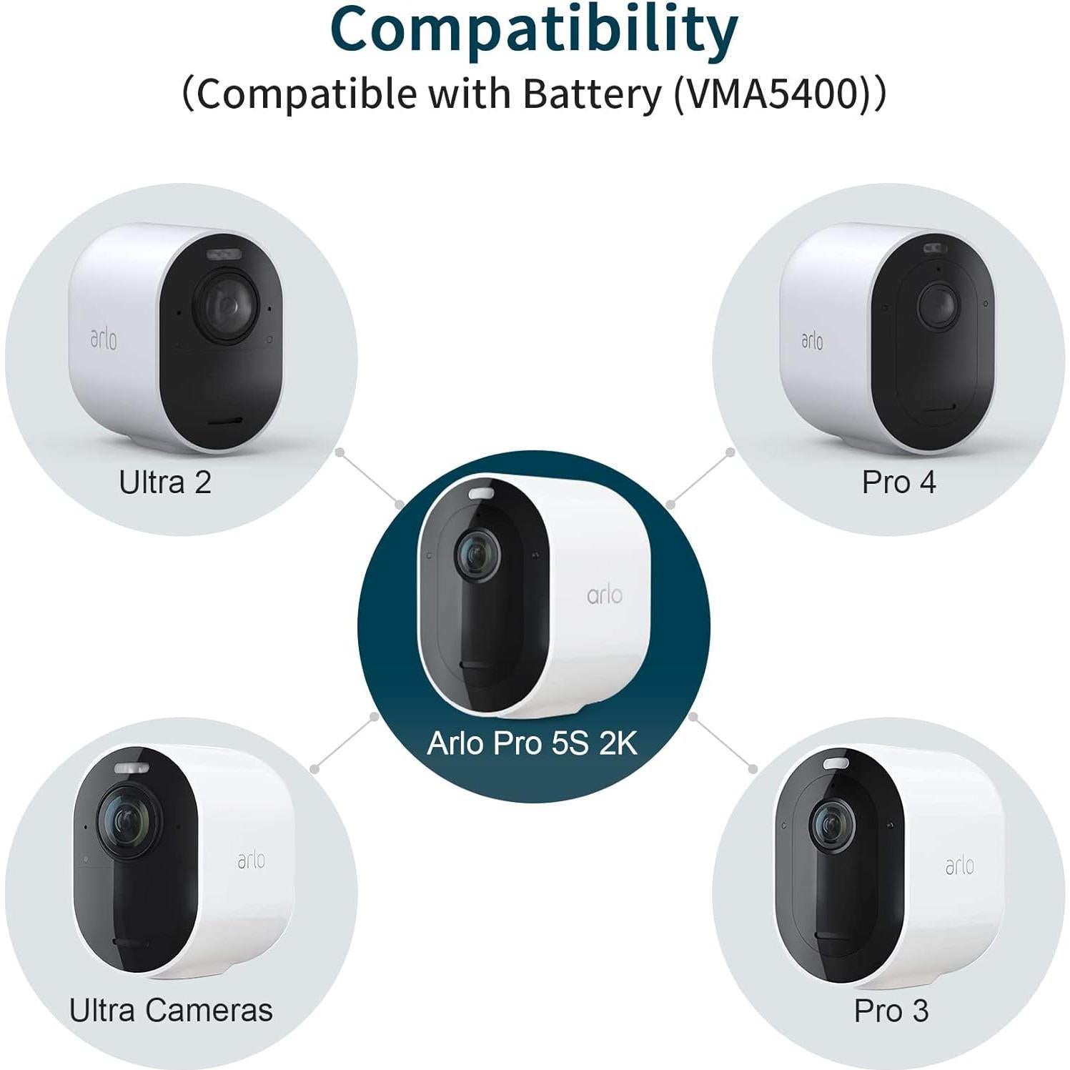 Cargador de Batería LCD Hanatora para Arlo Pro 3/4/5S 2K