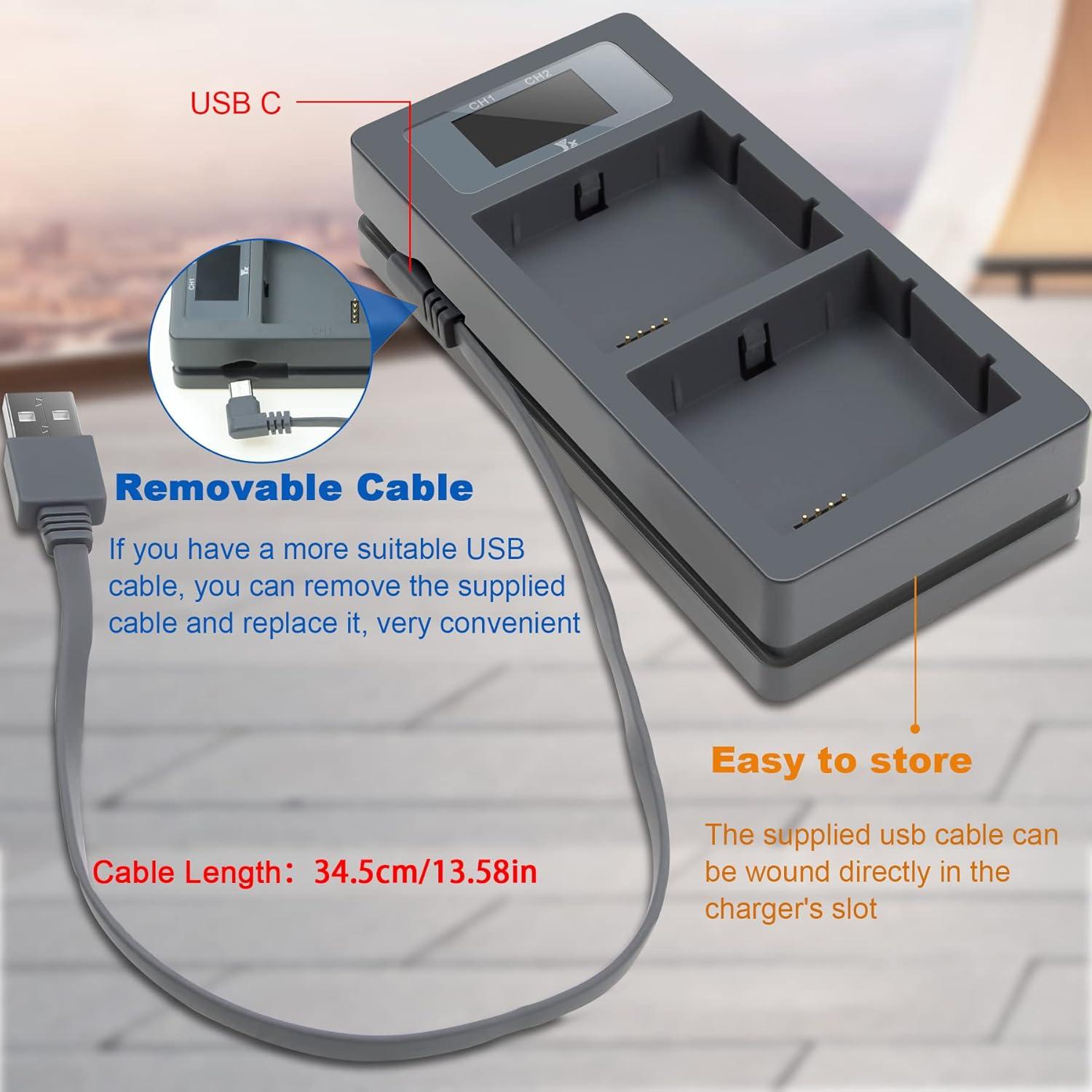 Cargador de Batería LCD Hanatora para Arlo Pro 3/4/5S 2K