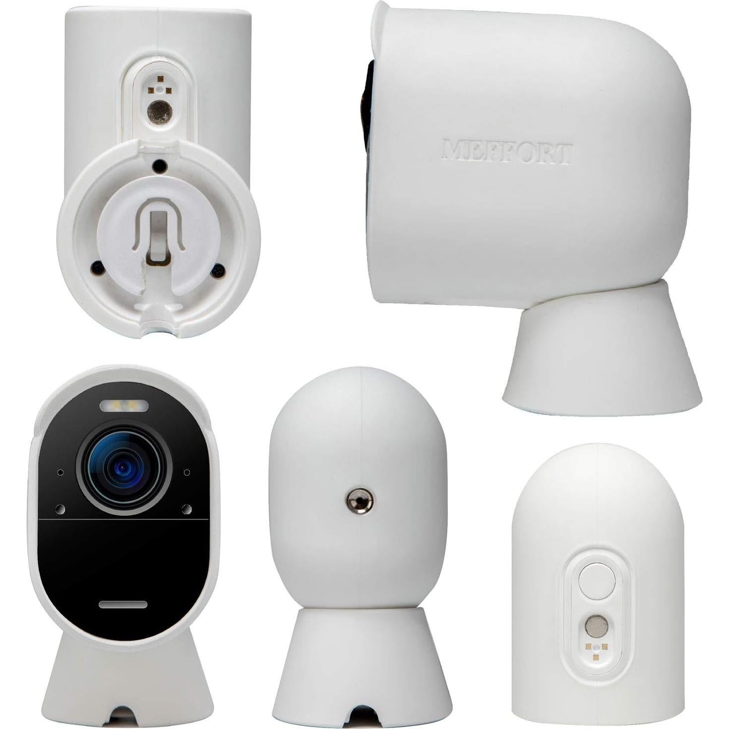 Funda de Silicona Meffort Inc para Cámaras Arlo - 3 Paquete Blanco