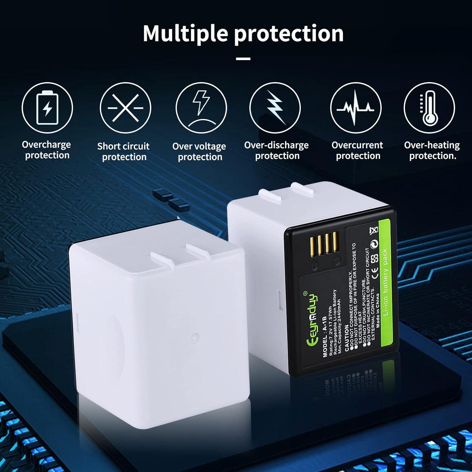 Baterías recargables A-1B Eeyrnduy para cámaras Arlo Pro 2 - 2440mAh